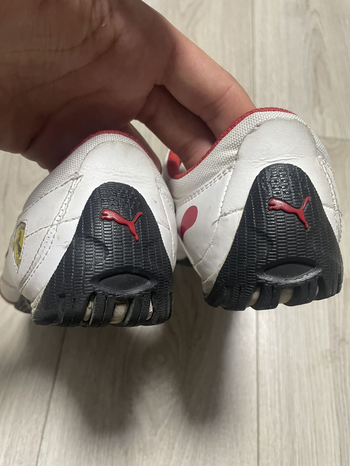 Ferrari × Puma × Vintage Vintage 00s Puma Ferrari Speed Cat F1 Red Leather Shoes Rare Size US 7.5 / EU 40-41 - 4 Thumbnail