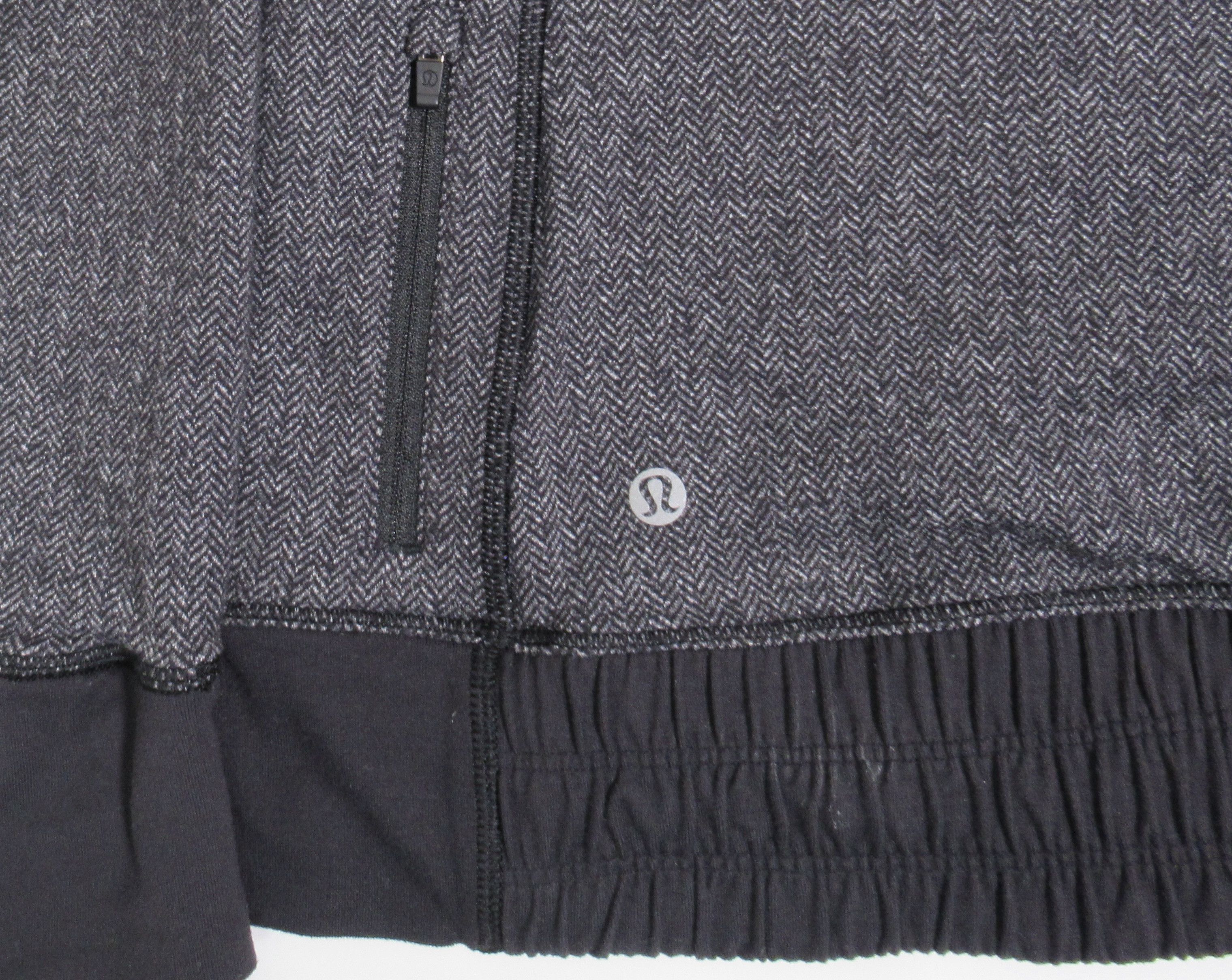 Lululemon Lululemon Think Fast Hoodie Heathered Herringbone Black Size M / US 6-8 / IT 42-44 - 10 Thumbnail