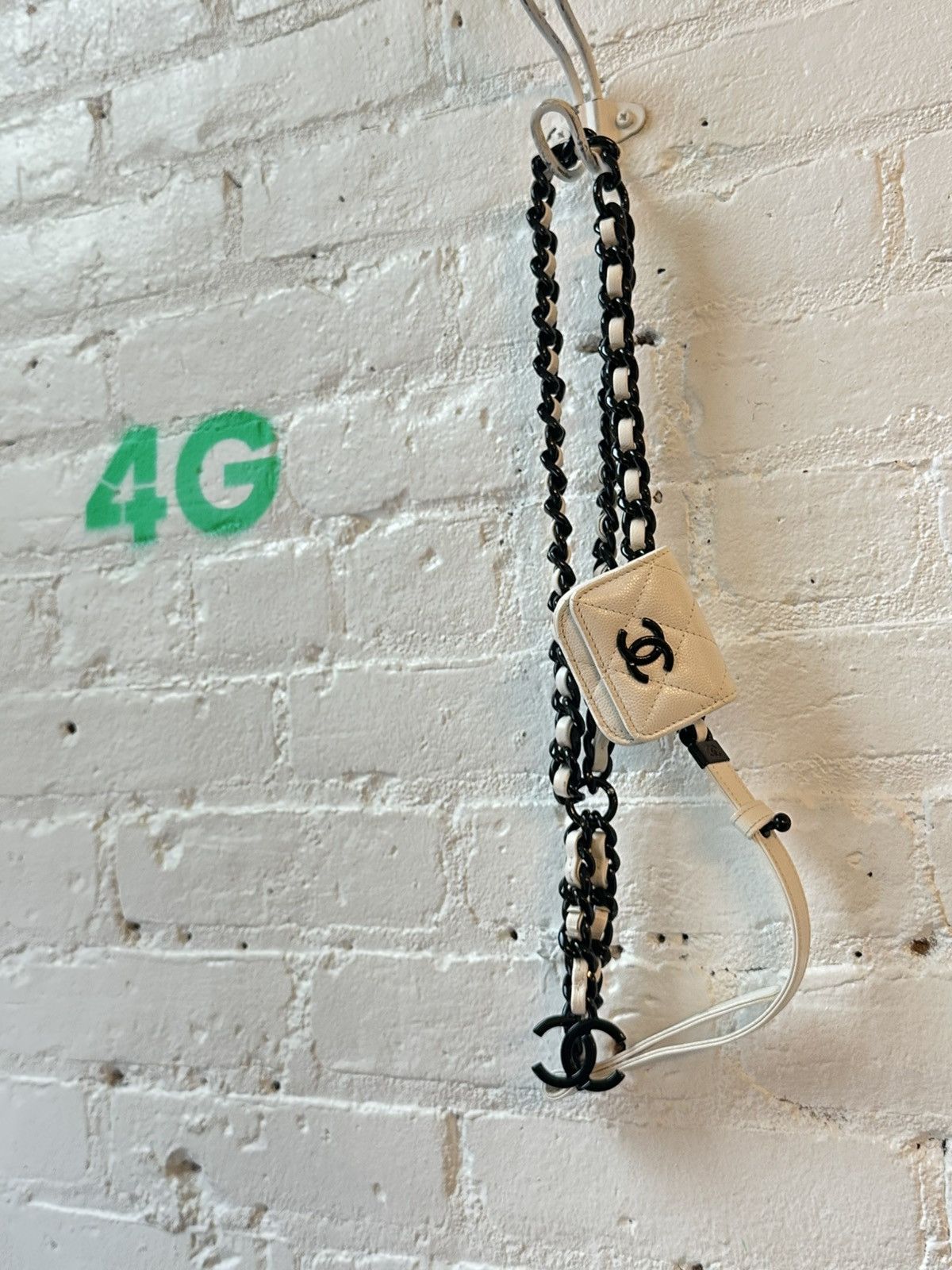 Chanel Chain Link Mini Mini Bag in White, Women's