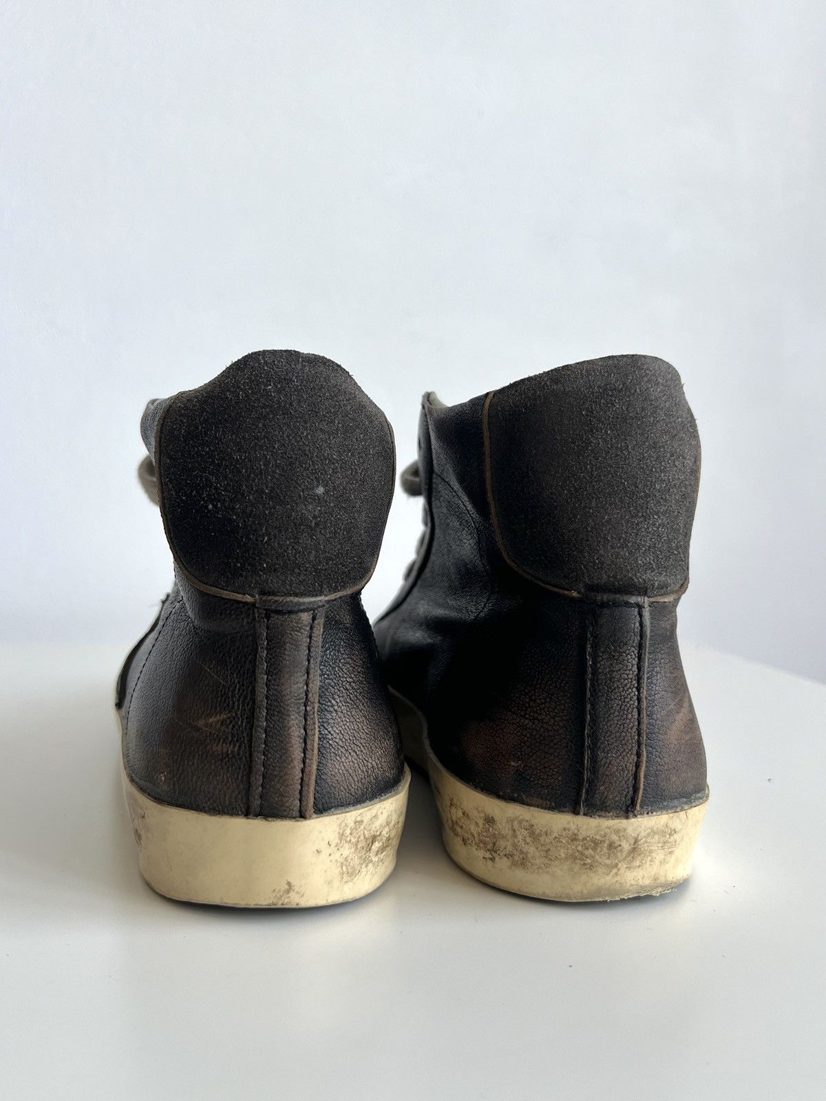Golden Goose × Philippe Model Philipe Model Paris PRSX Mid Brown Distressed Sneakers Size US 7.5 / EU 40-41 - 11 Thumbnail