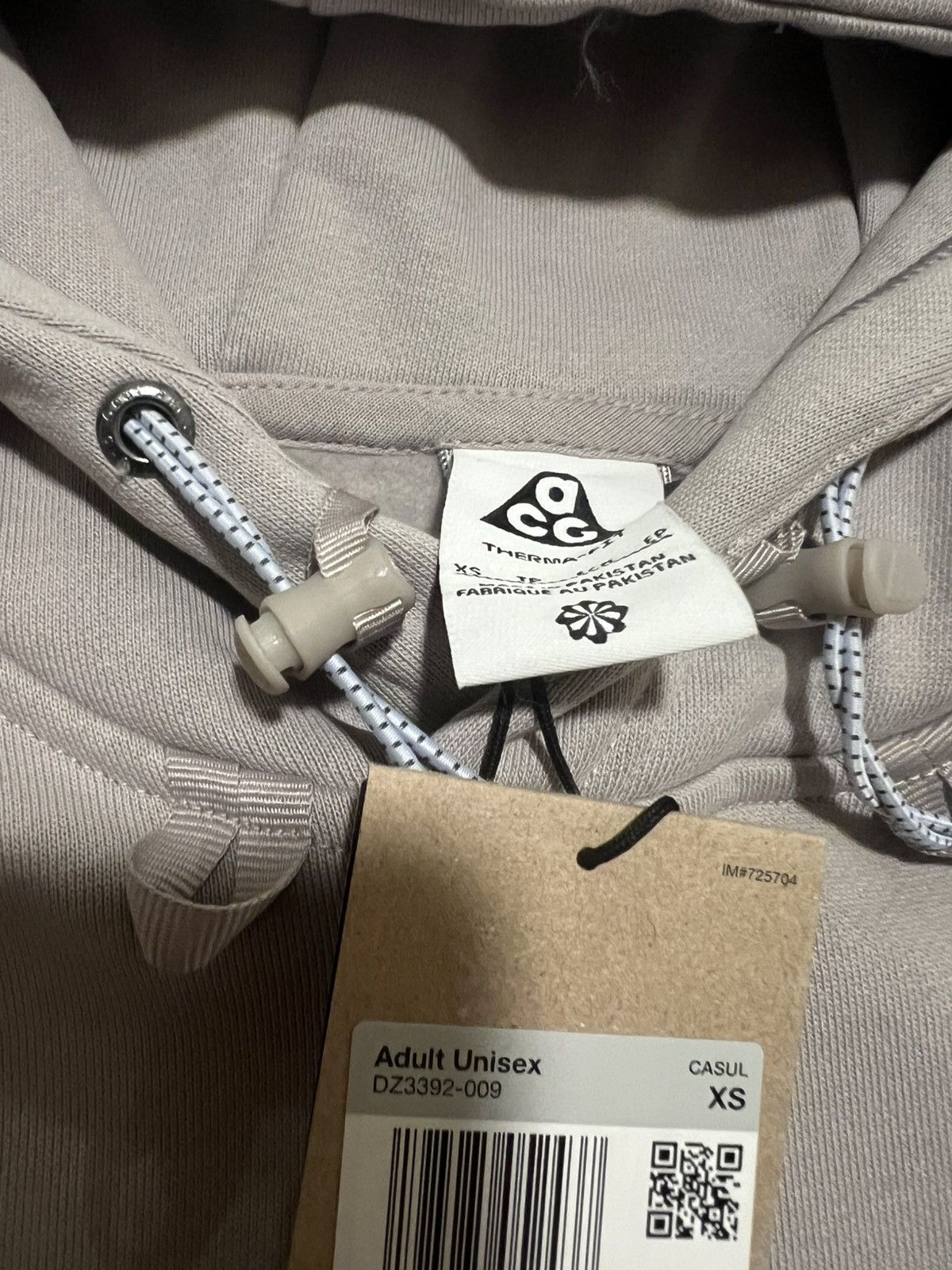 Nike ACG Size XS Nike ACG Tuff Fleece Pullover Hoodie College Grey Size US XS / EU 42 / 0 - 7 Thumbnail