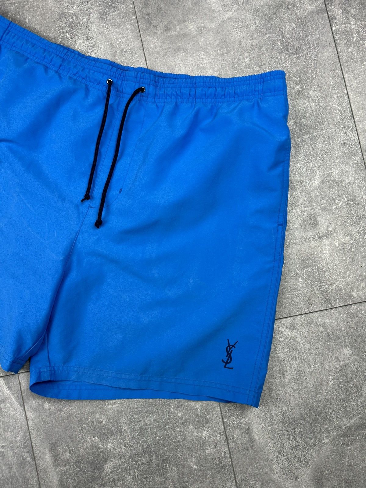 Yves Saint Laurent Yves Saint Lauren Luxury Blue Swimwear Shorts Small Logo Size US 38 / EU 54 - 7 Thumbnail