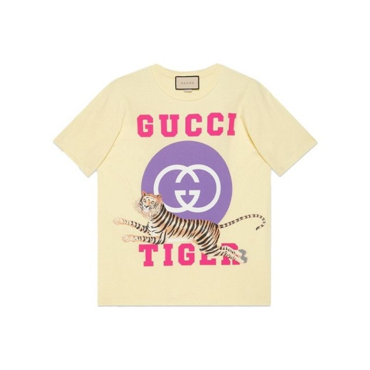 Gucci Gucci Tiger Logo Print T-Shirt Size S Size S / US 4 / IT 40 - 1 Thumbnail