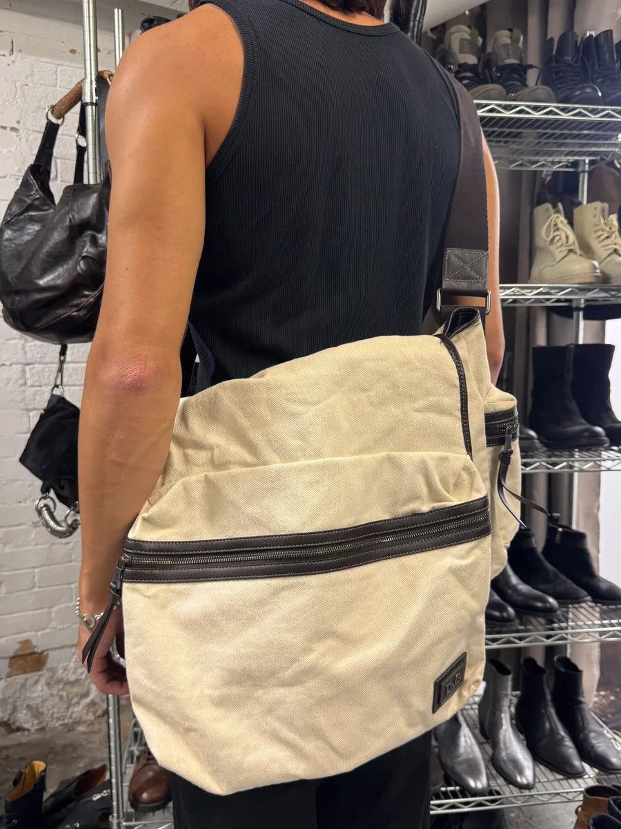 Dolce & Gabbana 2000s Dolce & Gabbana Beige Canva Cargo Shoulder Bag Size ONE SIZE - 2 Thumbnail