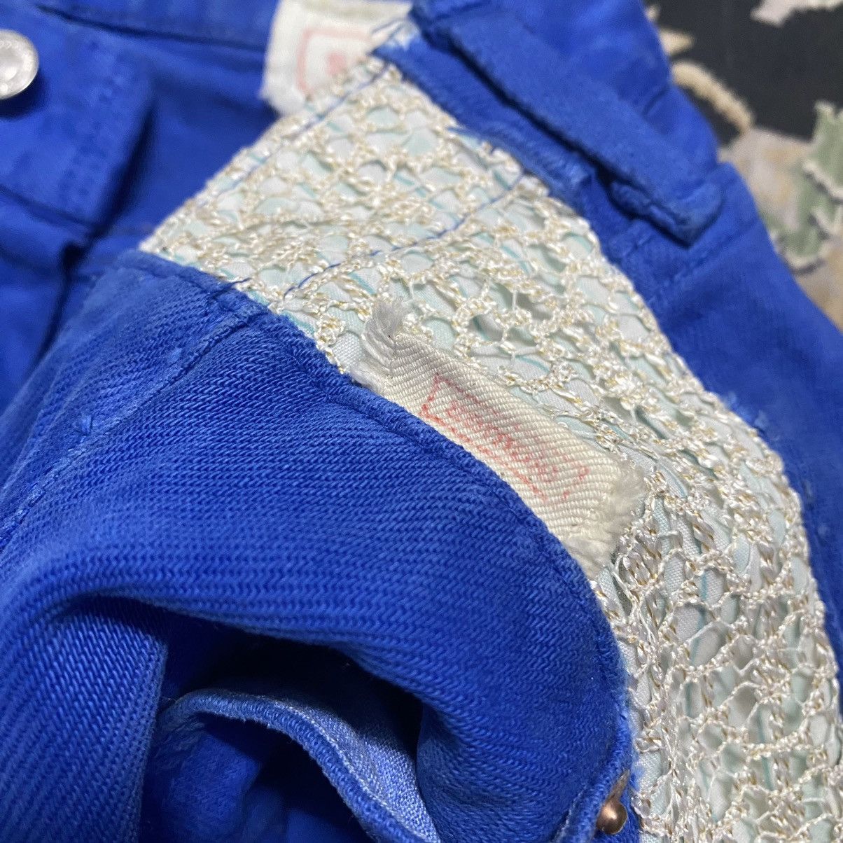 Needles Levis Sample Rebuild Lace Sidetape Jeans Royal Blue Size US 32 / EU 48 - 21 Thumbnail
