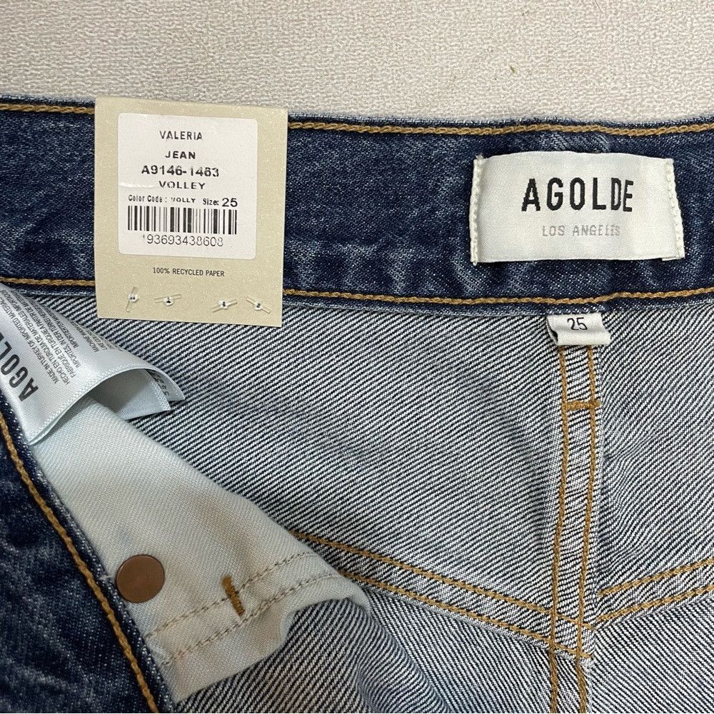 Agolde NWT New $248 AGOLDE Valeria Jeans Size 25 Size 25" / US 0 / IT 36 - 8 Thumbnail