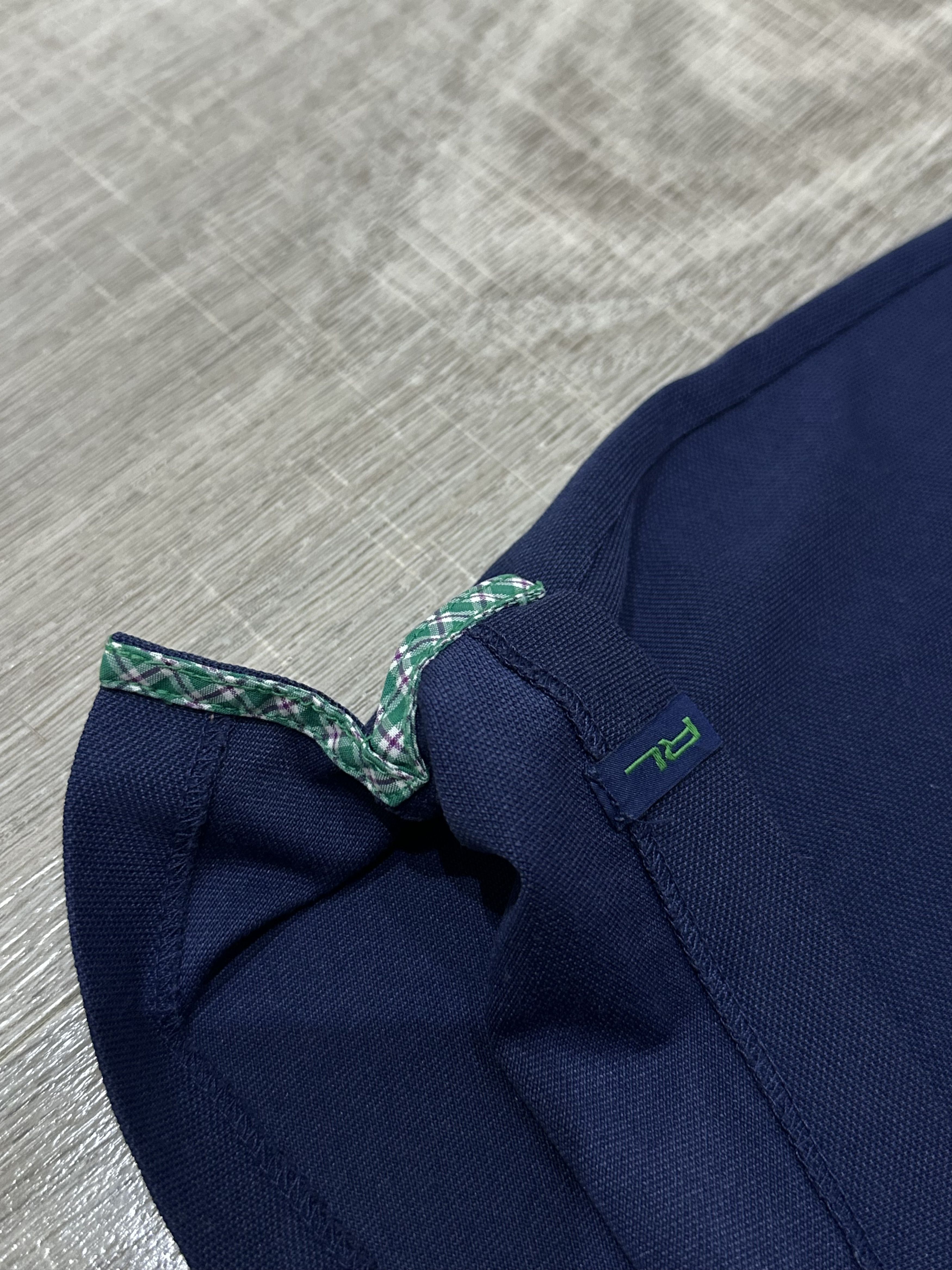 Ralph Lauren Sport Polo Golf Ralph Lauren Tailored Fit Navy Plaid Collar Rare Size US XL / EU 56 / 4 - 6 Thumbnail
