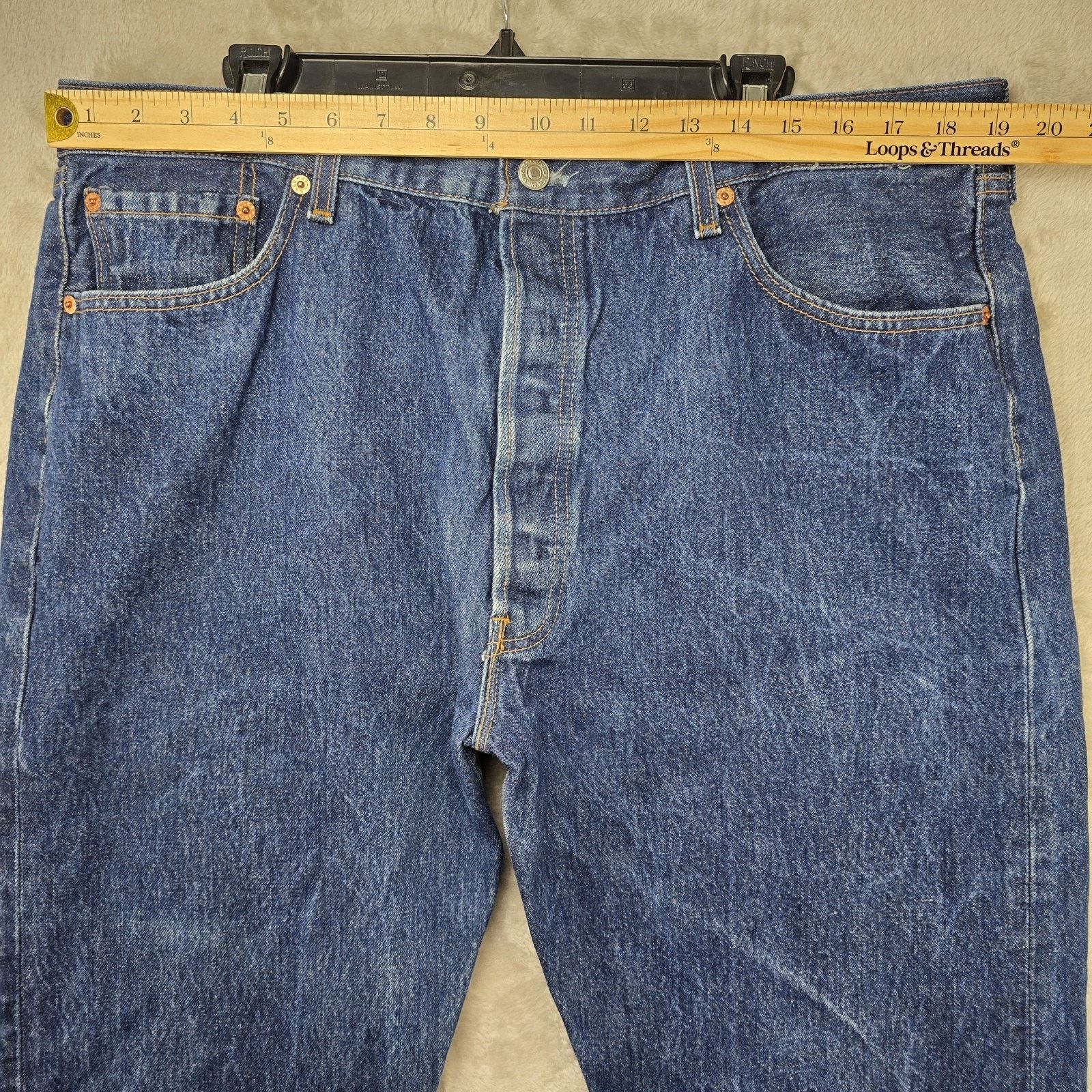 Levi's Vintage Levis 501xx Jeans 42x33 (fits 38x30) Marble USA Made Size US 38 / EU 54 - 11 Thumbnail