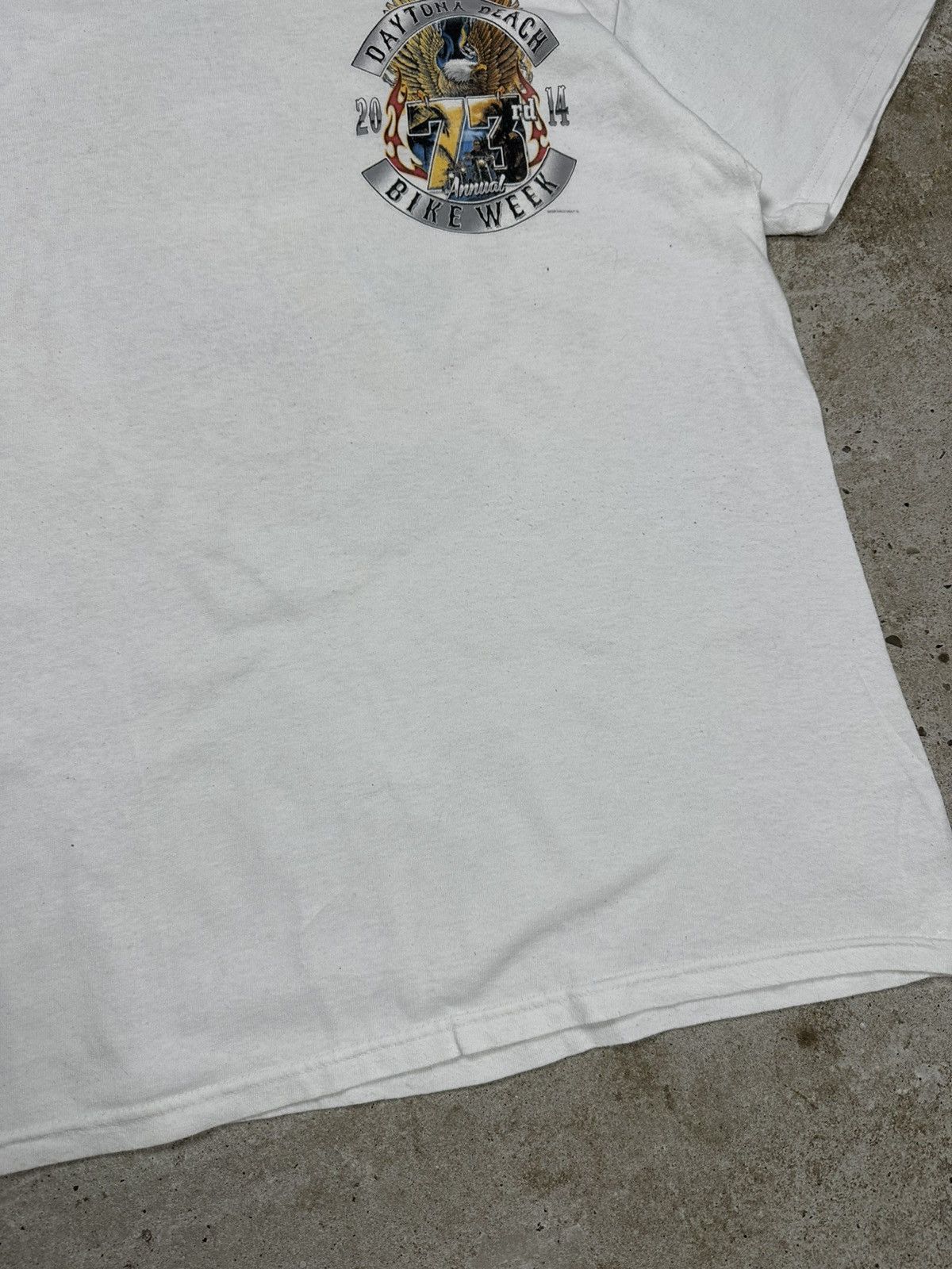 Harley Davidson Vintage Bike Week Daytona Beach Harley Moto Print T Shirt Size US L / EU 52-54 / 3 - 5 Thumbnail