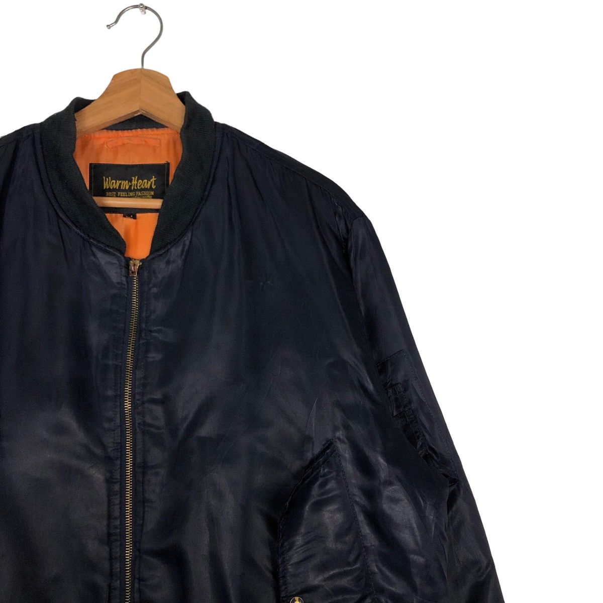 Japanese Brand 🔥RIOT RIOT WARM HEART VINTAGE BOMBER JACKET NYLON Size US M / EU 48-50 / 2 - 6 Thumbnail