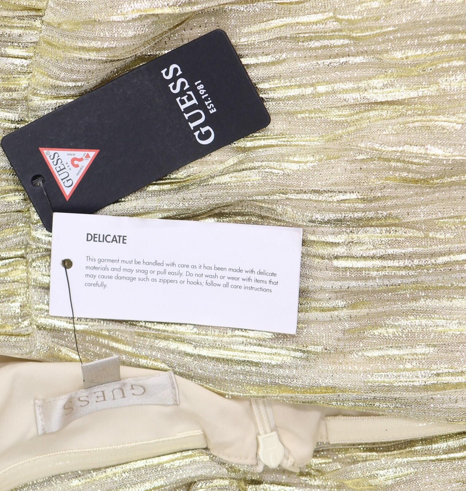 Guess Nwt Guess Solane Gilded Bodycon Mini Dress Gold Multi 12 Size XL / US 12-14 / IT 48-50 - 3 Thumbnail