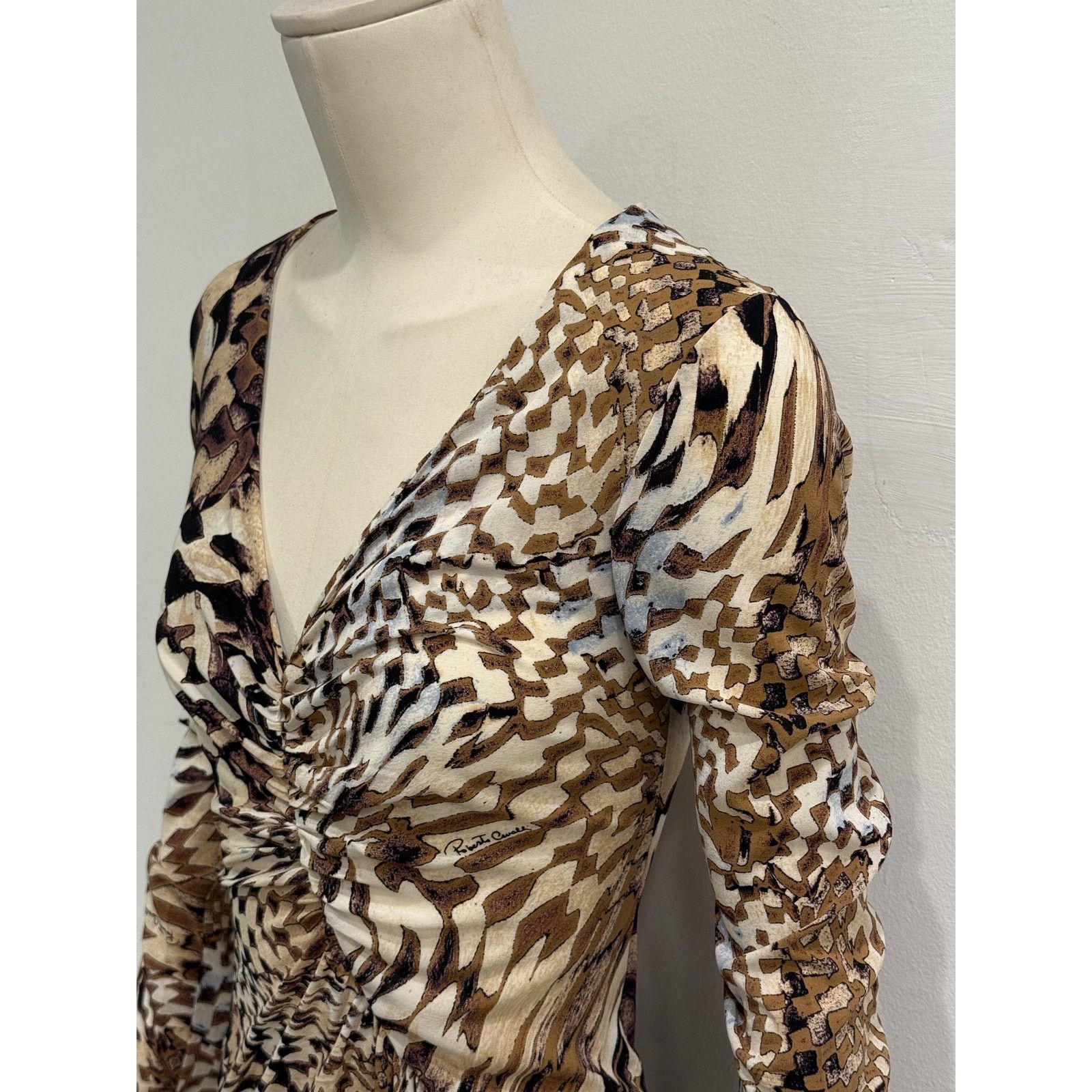 Roberto Cavalli 2003 Roberto Cavalli geometric psychedelic dress Size M / US 6-8 / IT 42-44 - 8 Thumbnail