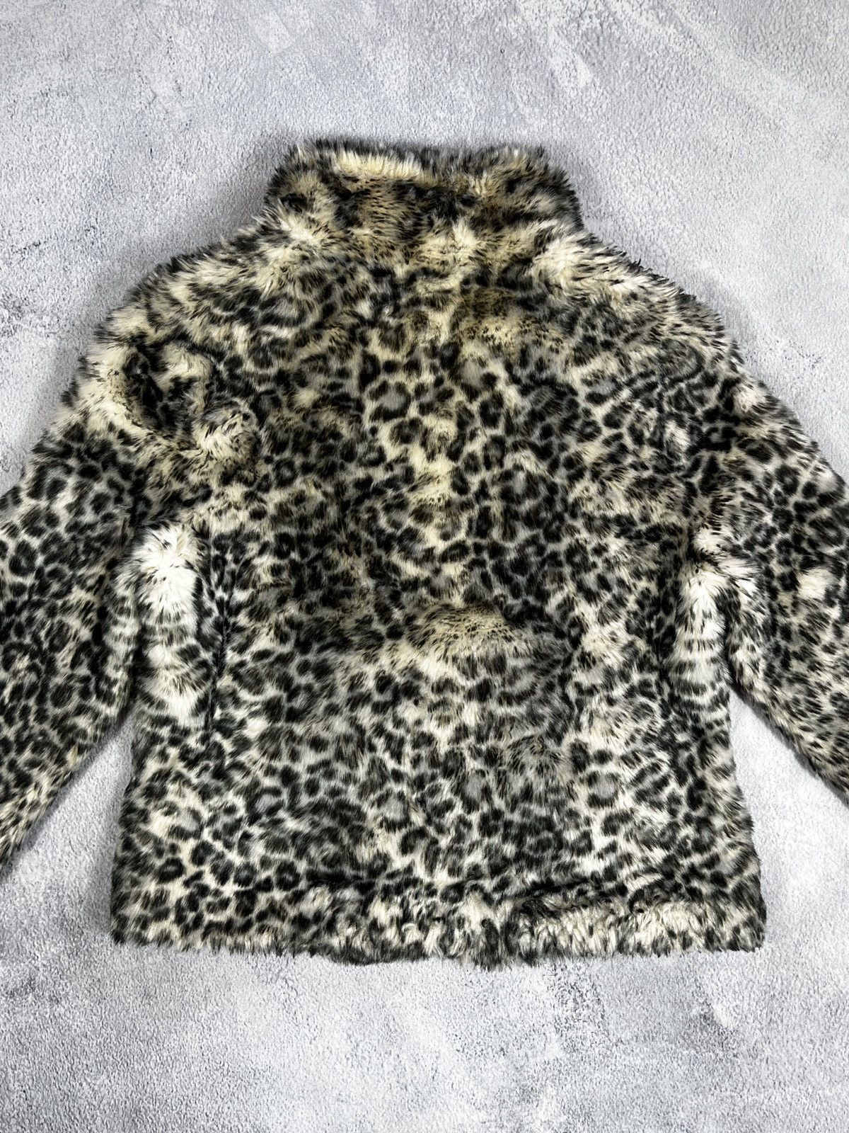 Japanese Brand × Vintage Vintage 90s Fur Faux cropped coat jacket AvantGarde japanese Size M / US 6-8 / IT 42-44 - 5 Thumbnail