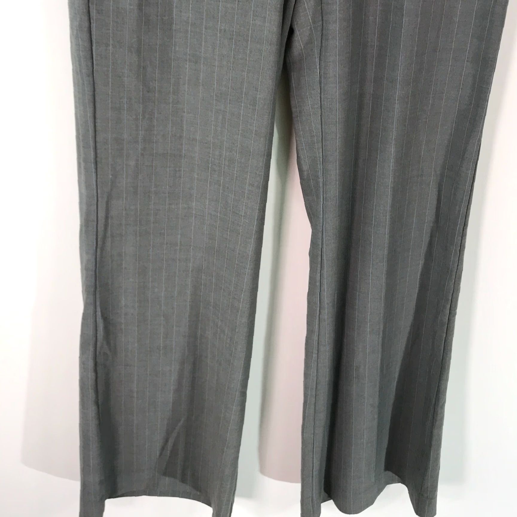 Express Express Design Studio Editor Womens Flat Front Striped Gray Dress Pants Size 6 Size 28" / US 6 / IT 42 - 7 Thumbnail