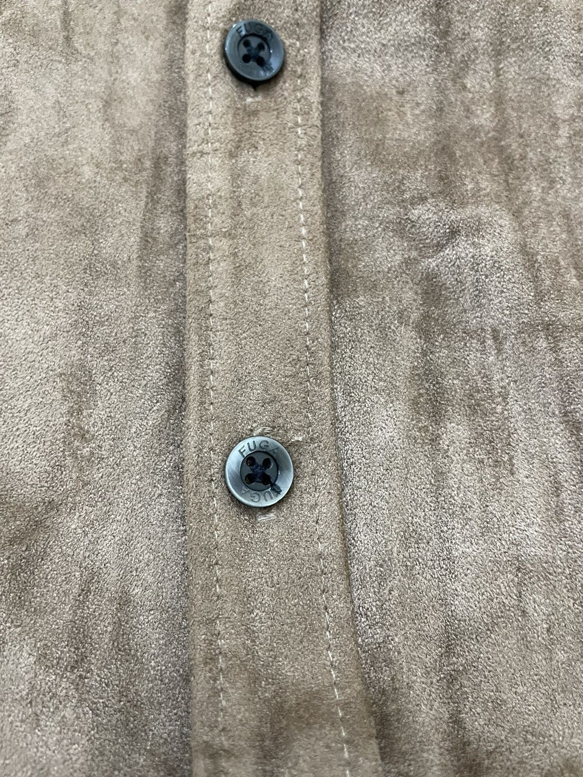 Le Grande Bleu (L.G.B.) 2000s Fuga Brown Velour Shirt Suede Y2K ifsix Hysteric Goa Size US S / EU 44-46 / 1 - 4 Thumbnail