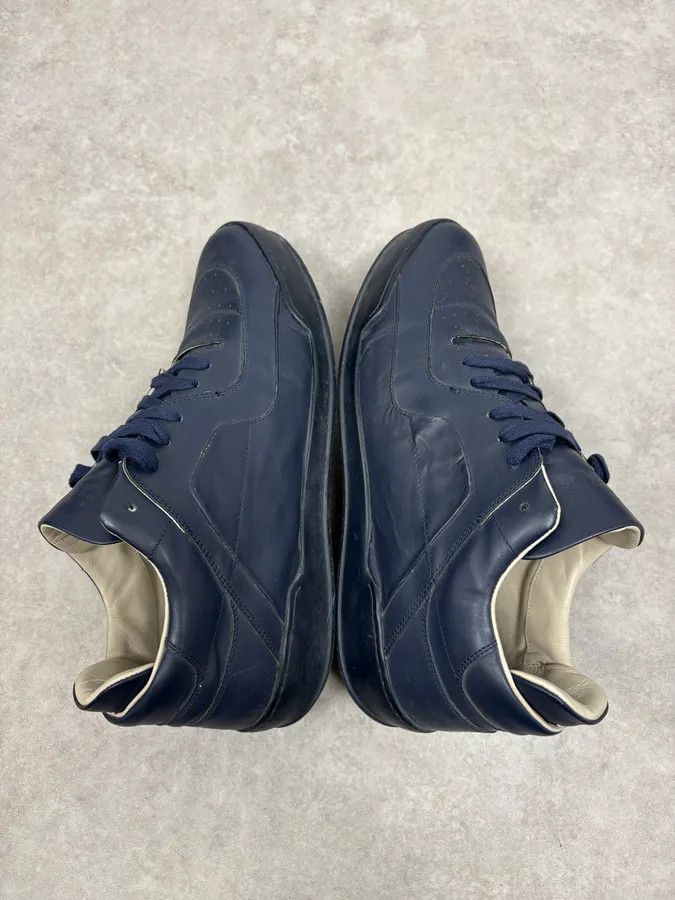 Maison Margiela Navy Leather Sneakers