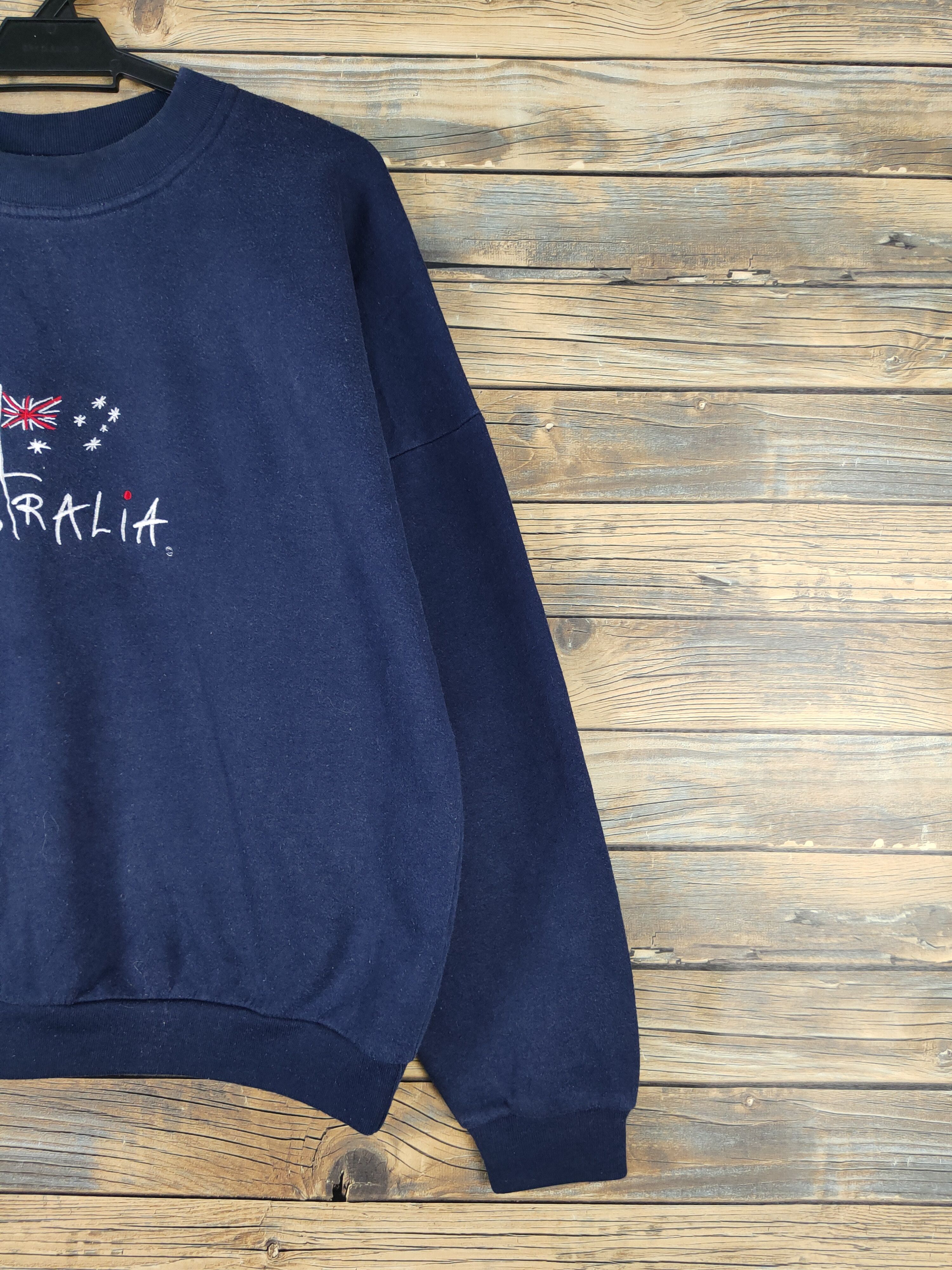 Vintage Austwin vintage australia Navy Sweatshirts #W1169 Size US M / EU 48-50 / 2 - 6 Thumbnail