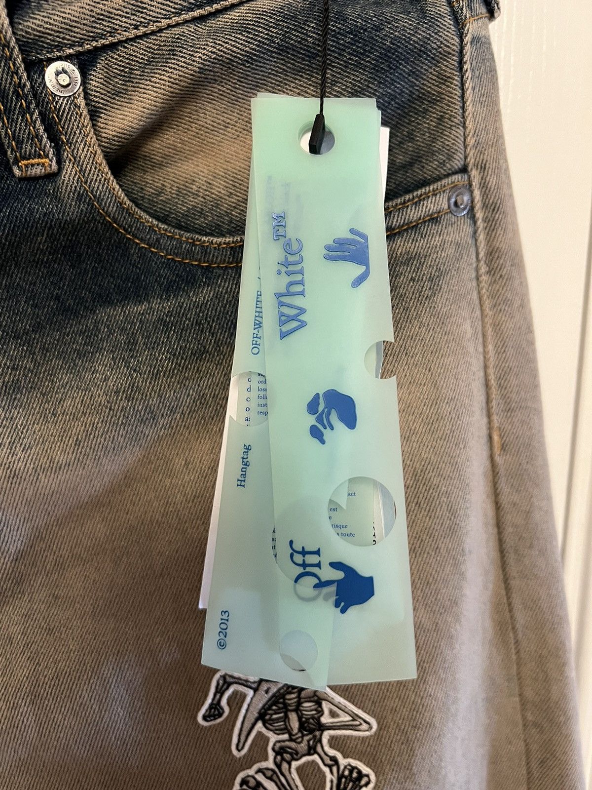 Off-White Off-White Diag Multi-Logo Jeans Brand New w Tags Size US 32 / EU 48 - 10 Thumbnail