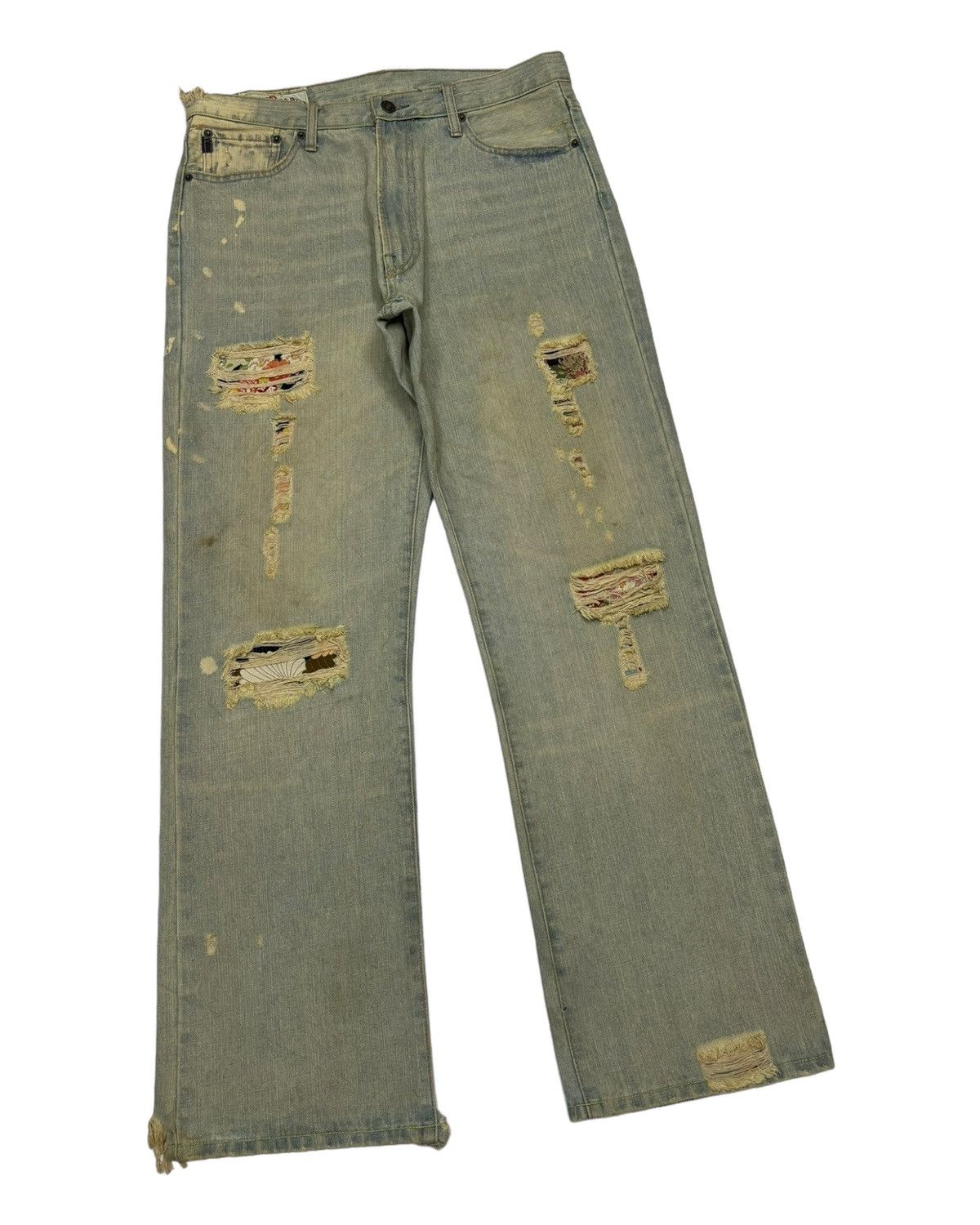 Abercrombie & Fitch SICK🔥ABERCROMBIE & FITCH FLARE JEANS DISTRESS BOOTCUT DENIM Size US 34 / EU 50 - 3 Thumbnail