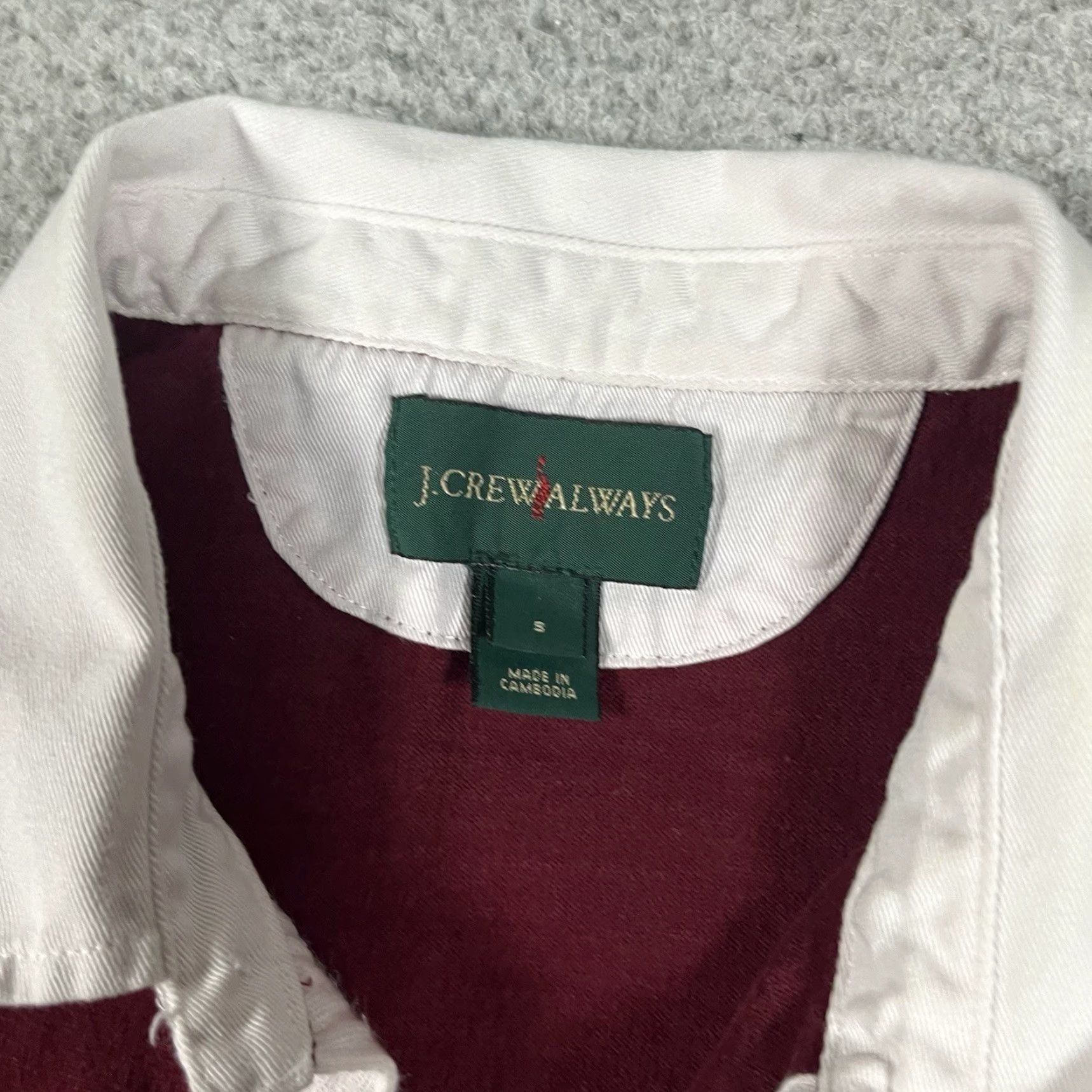 J.Crew J.CREW Polo Shirt Mens S Red Stripe Cotton Knit Short Sleeve Rugby Casual 90s Preppy N/A Size US S / EU 44-46 / 1 - 4 Thumbnail