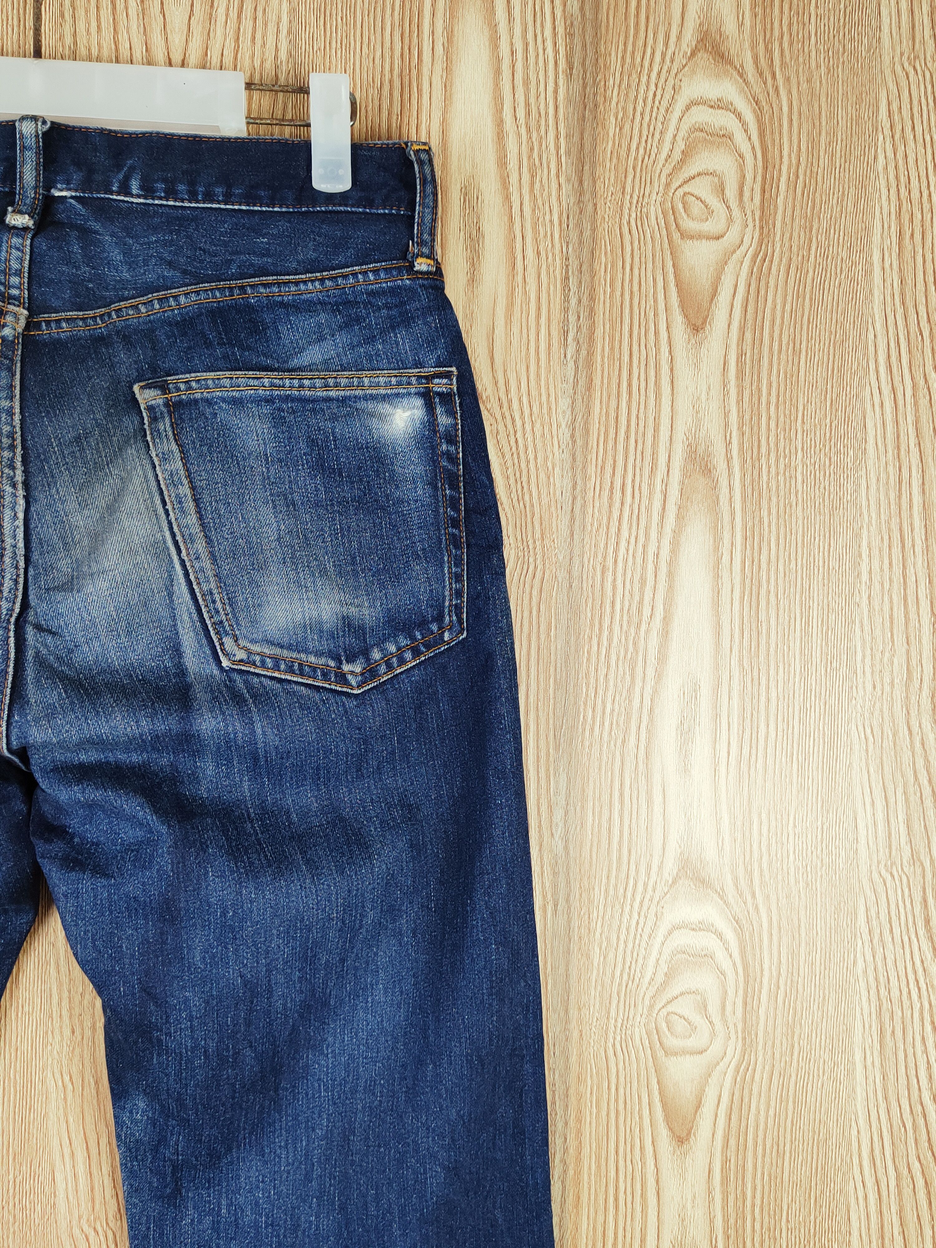 GU GU Dark Blue Distressed Ripped Jeans #S2681 Size US 30 / EU 46 - 10 Thumbnail