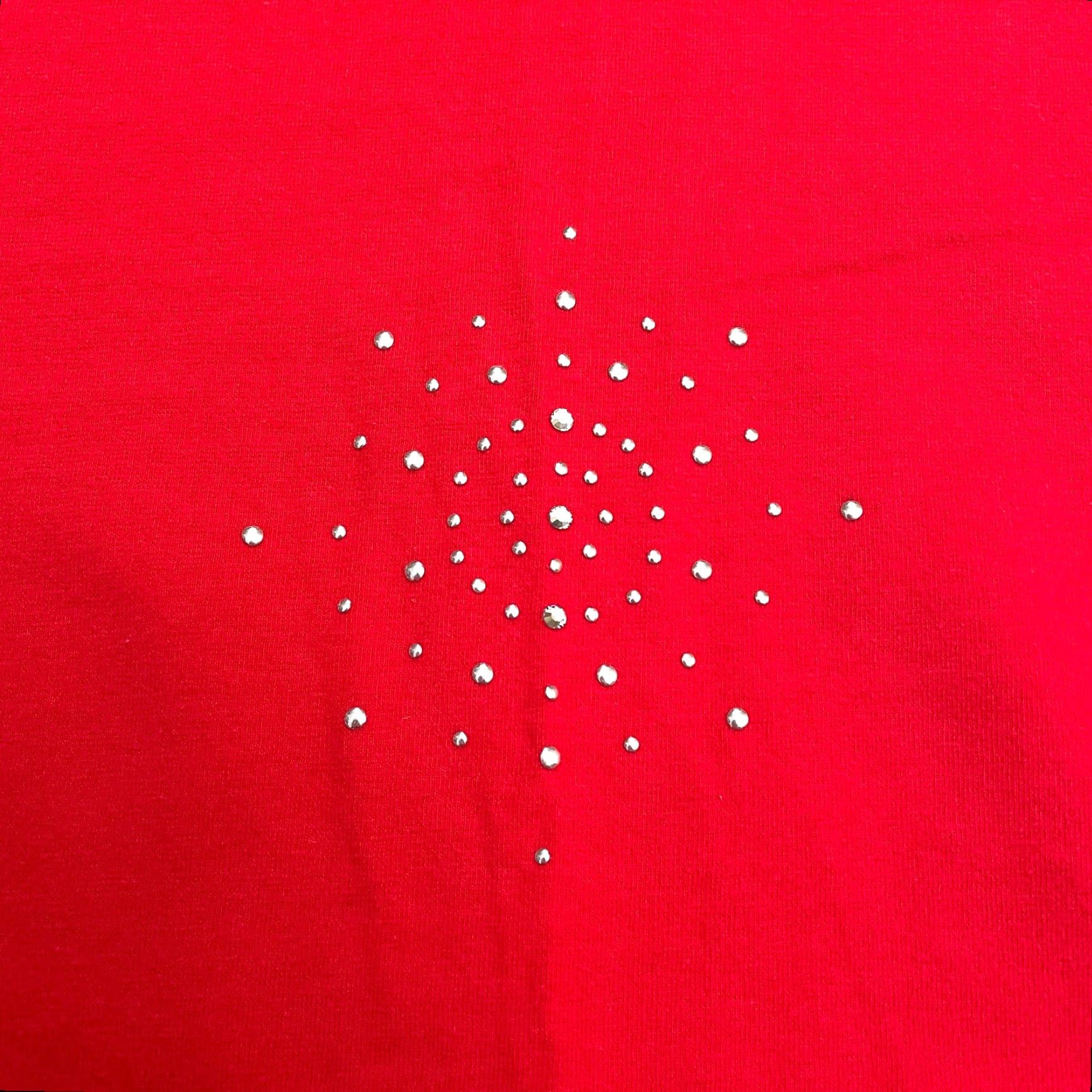 Cotton On VINTAGE Cotton Ginny Plus Studded T-Shirt Womens Large Red Crew Neck Short Sleeve Casual Size L / US 10 / IT 46 - 3 Thumbnail