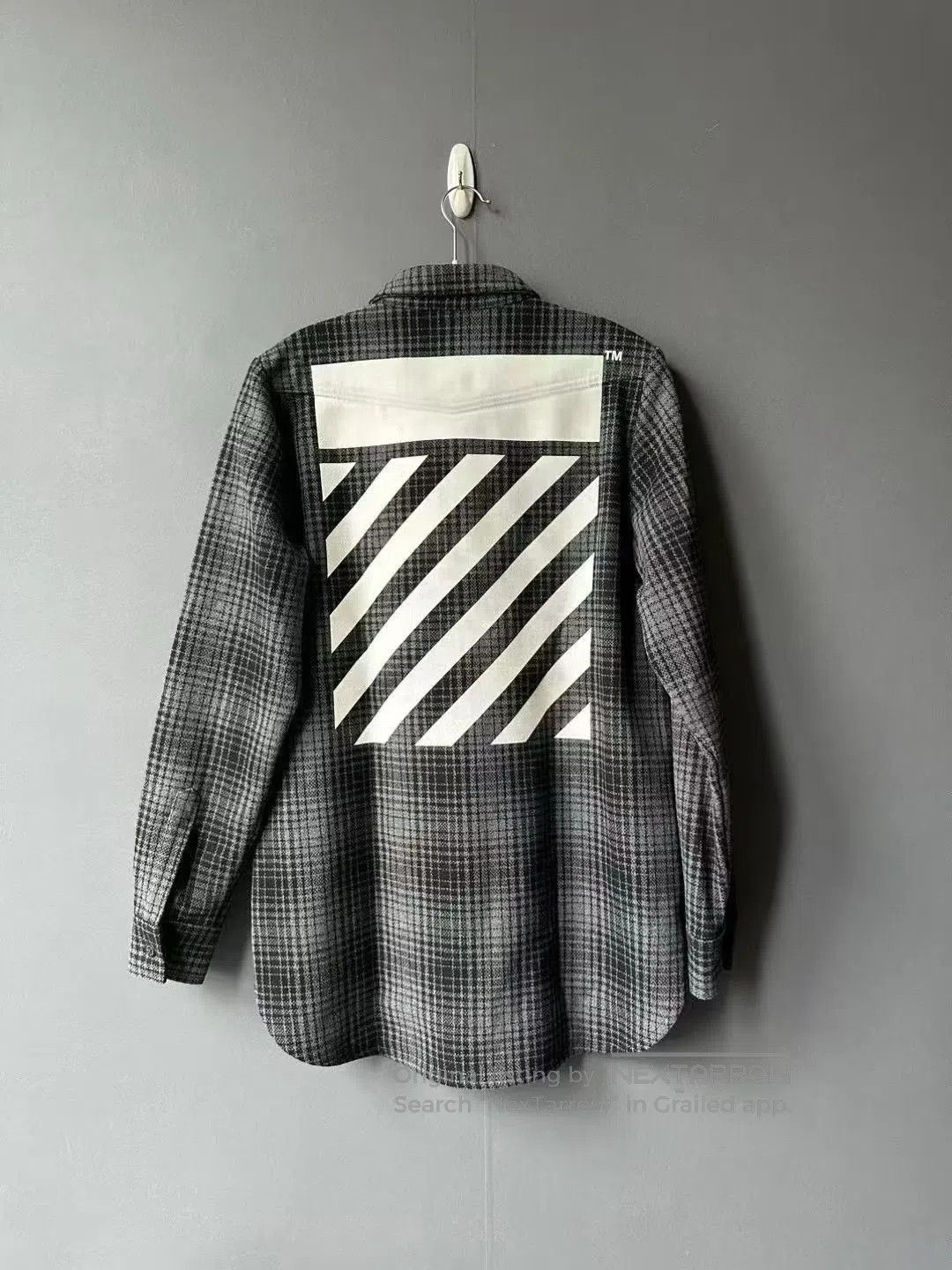 Japanese Brand Off White Plaid Shirt. Size US S / EU 44-46 / 1 - 2 Thumbnail
