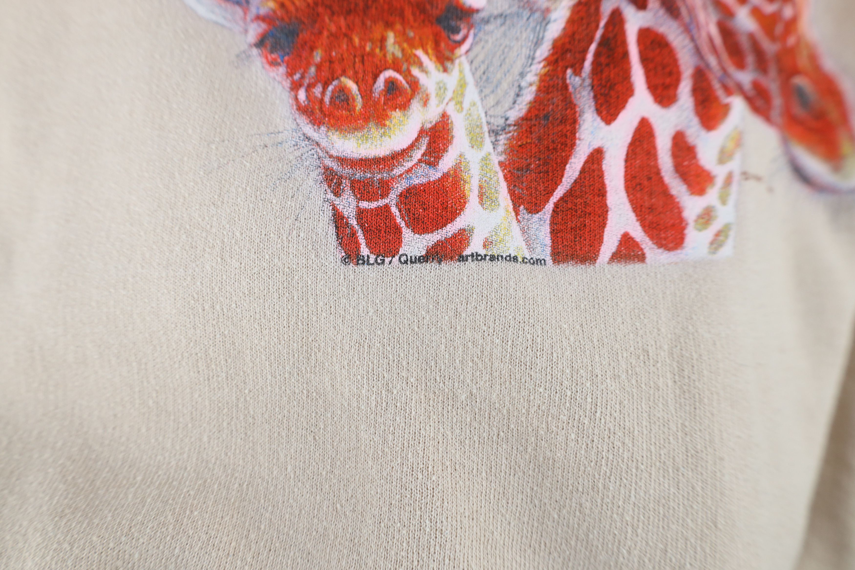Vintage Vintage 90s Y2K Streetwear Giraffe Crewneck Sweatshirt Size L / US 10 / IT 46 - 5 Thumbnail