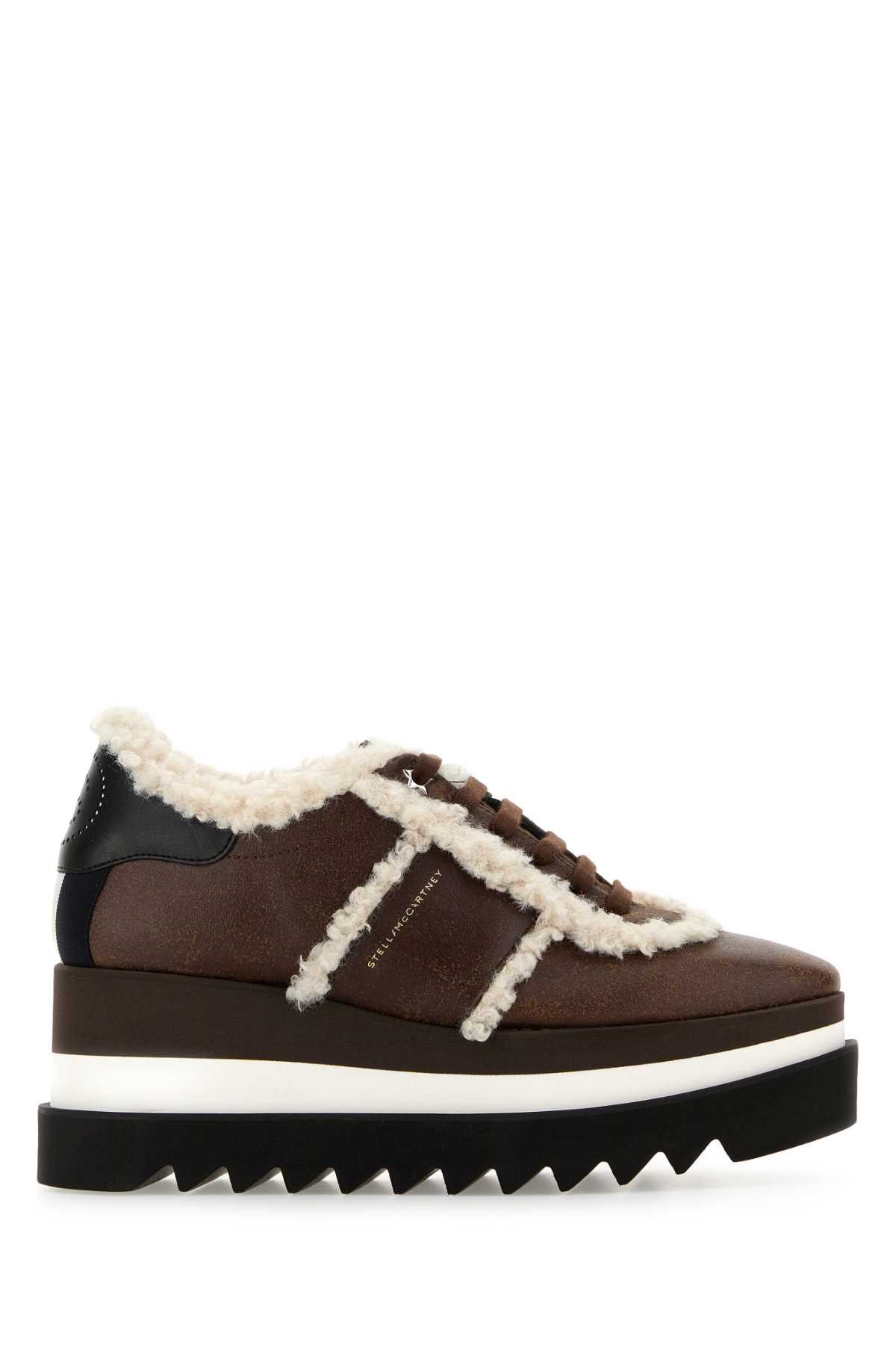 Stella McCartney Brown Alter Suede Sneak-Elys Sneakers Size US 7.5 / IT 37.5 - 1 Thumbnail