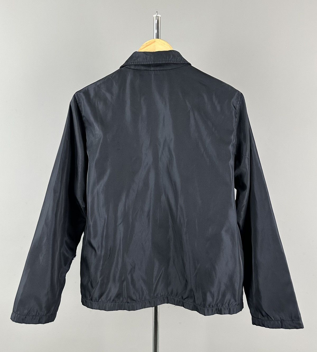 Prada Prada - Vintage - Nylon Zip-Up Jacket in Navy Size US L / EU 52-54 / 3 - 7 Thumbnail