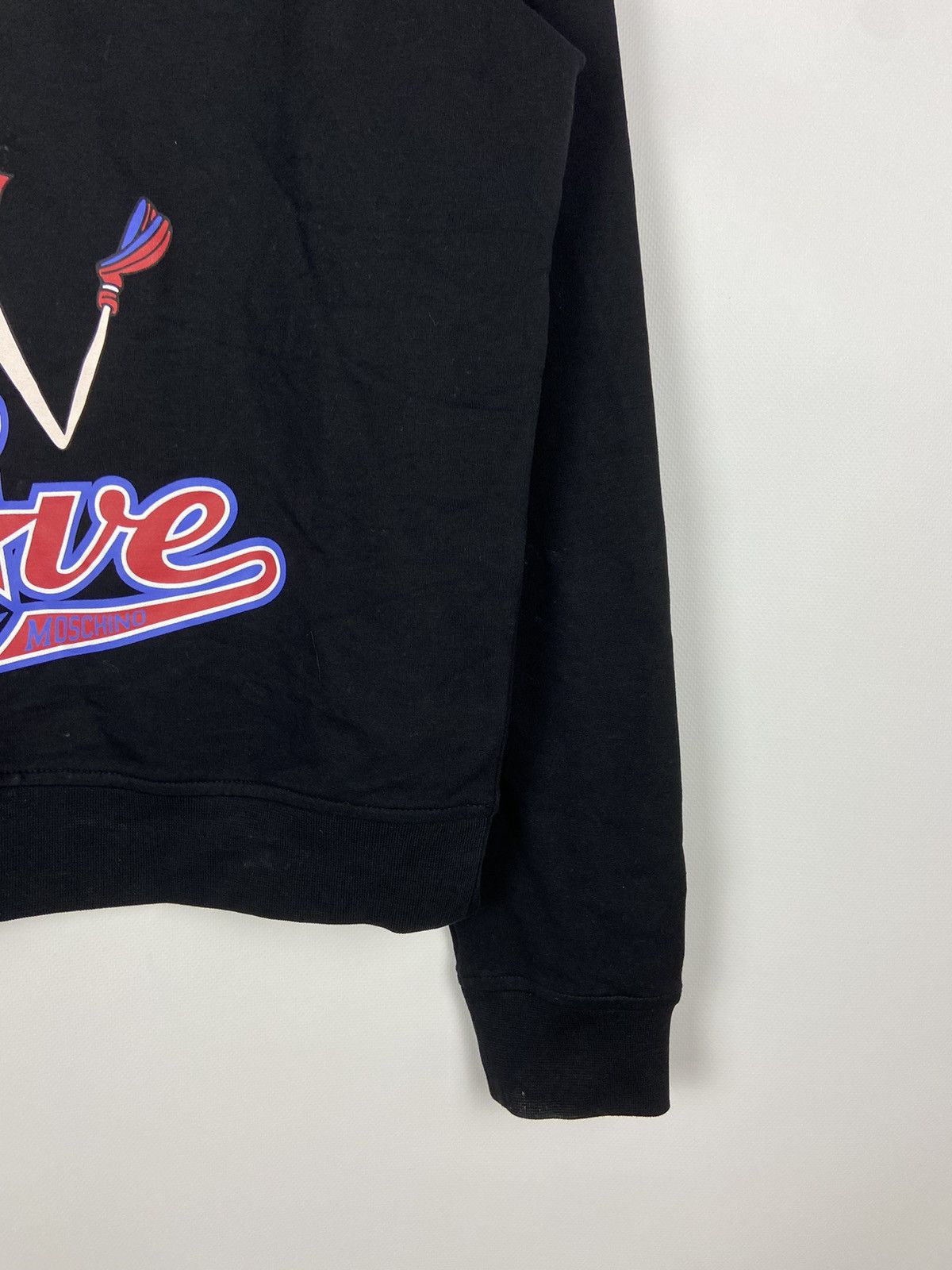 Love Moschino × Moschino Love Moschino Cheerleader Black Sweatshirt Luxury Size M / US 6-8 / IT 42-44 - 7 Thumbnail