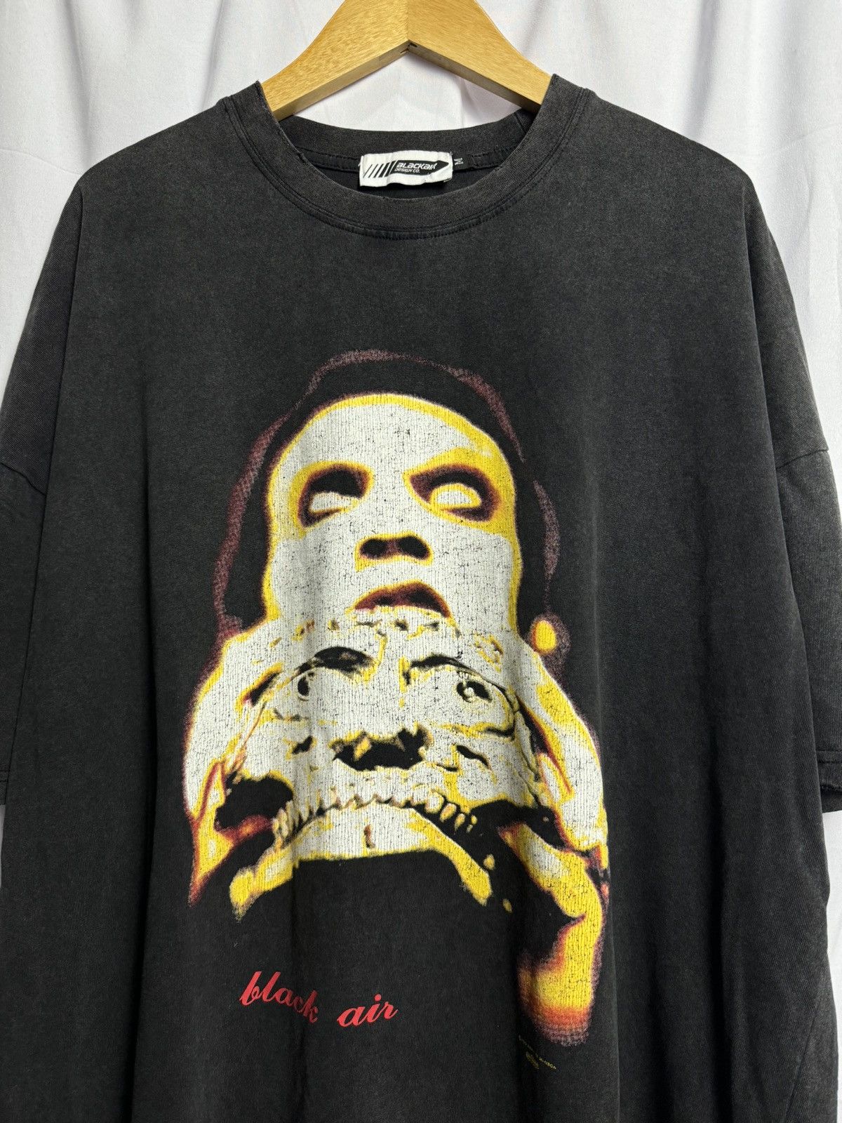 Hysteric Glamour × If Six Was Nine × Japanese Brand Black Air Marilyn Manson Distressed Black Faded Tees Size US XL / EU 56 / 4 - 3 Thumbnail