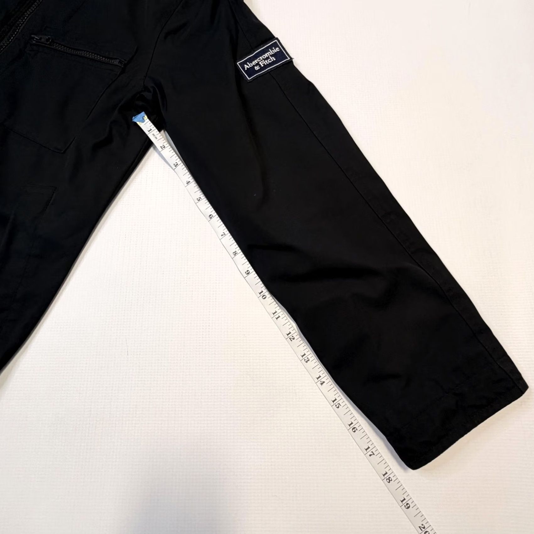Abercrombie & Fitch Abercrombie & Fitch Jacket Mens XS Black Cotton Lined Windbreaker Zip Pockets Size US XS / EU 42 / 0 - 6 Thumbnail