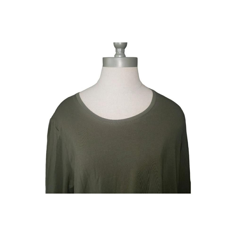 Chicos CT709 Chico's Ultimate Long Sleeve Olive Tee L Size L / US 10 / IT 46 - 2 Thumbnail