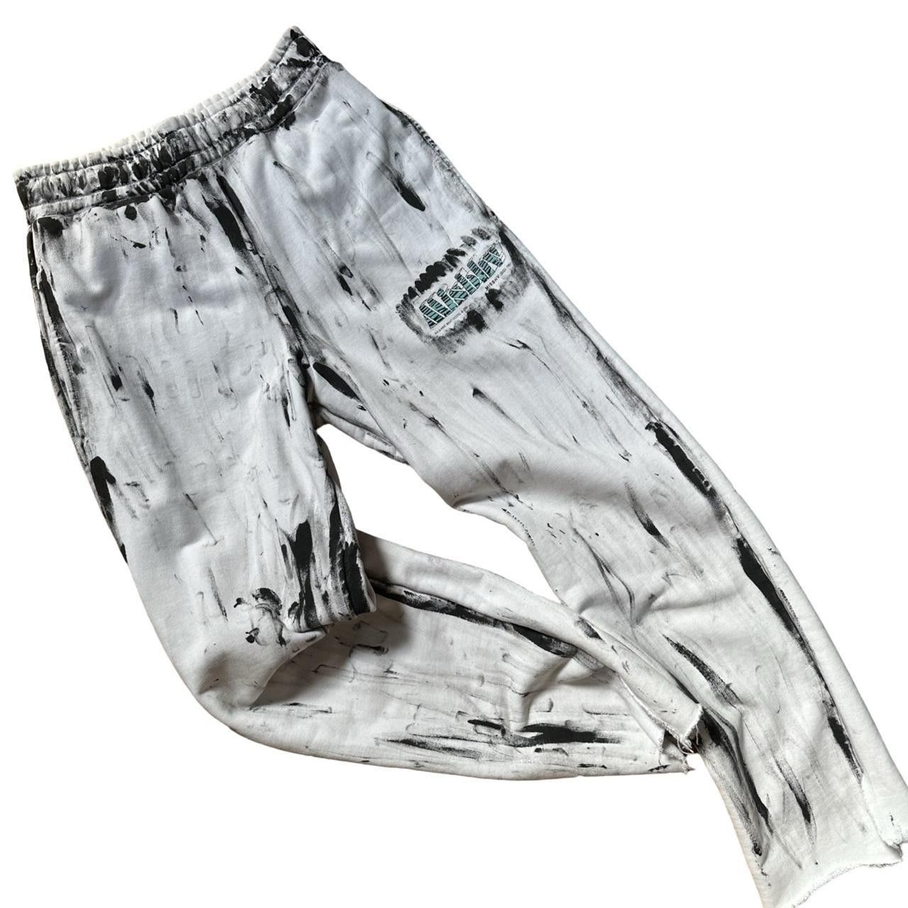 Misbhv ASTROBOI* X MISBHV 'Ibiza' White Painted Sweats - Medium Size 28" / US 6 / IT 42 - 1 Thumbnail