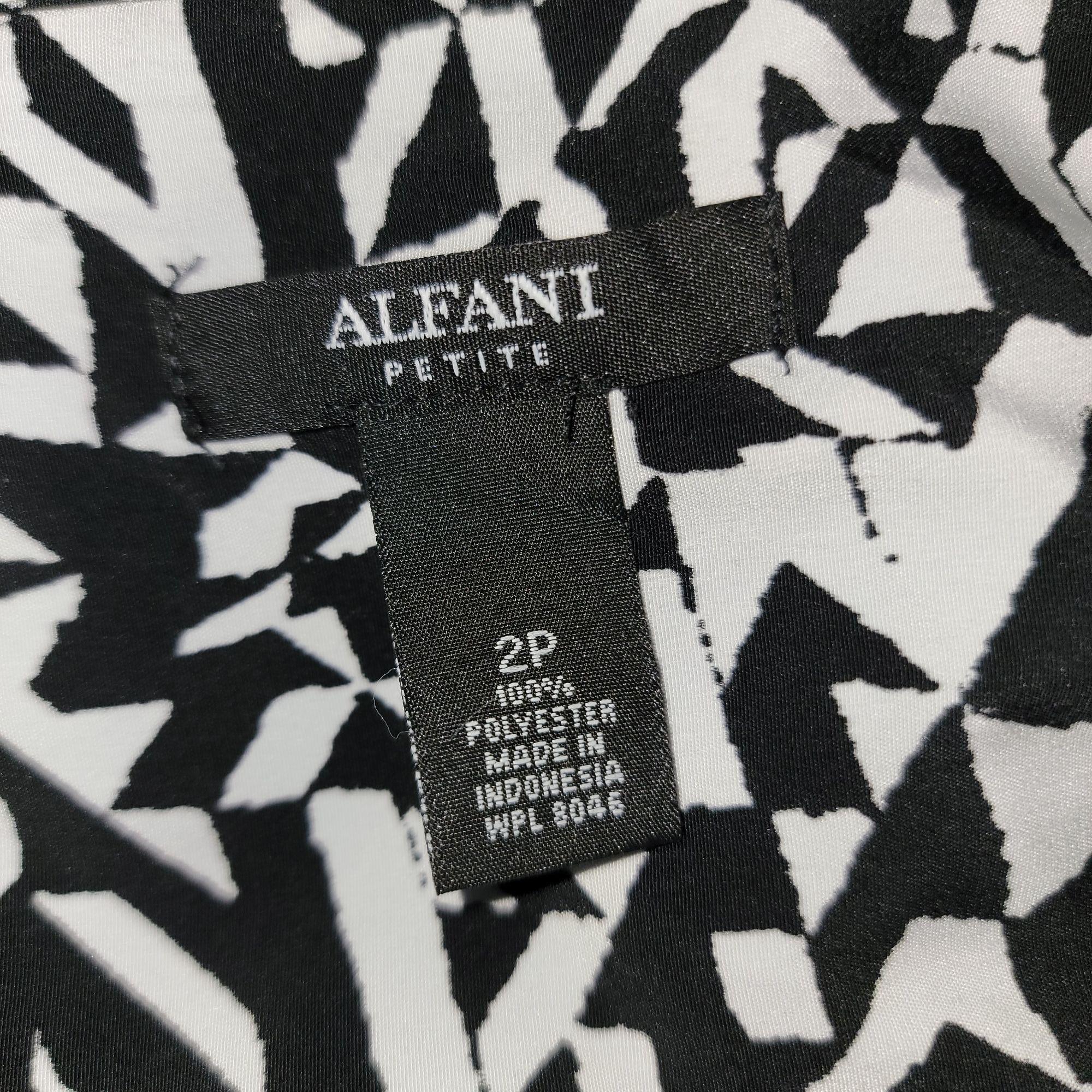 Alfani Alfani Womens Petite Abstract Print Sleeveless Dress Size 2P Size XS / US 0-2 / IT 36-38 - 3 Thumbnail
