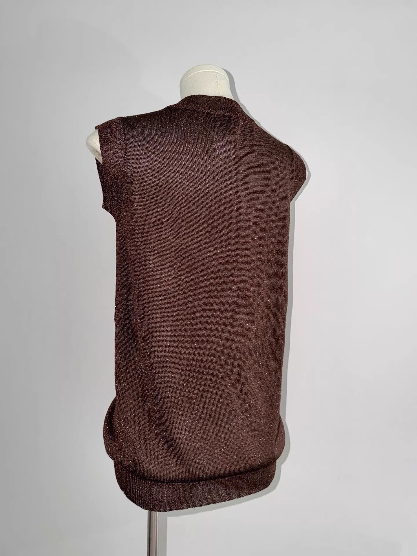 Y's Y's Yohji Yamamoto Sleeveless Glitter Top (OS) Size ONE SIZE - 6 Thumbnail