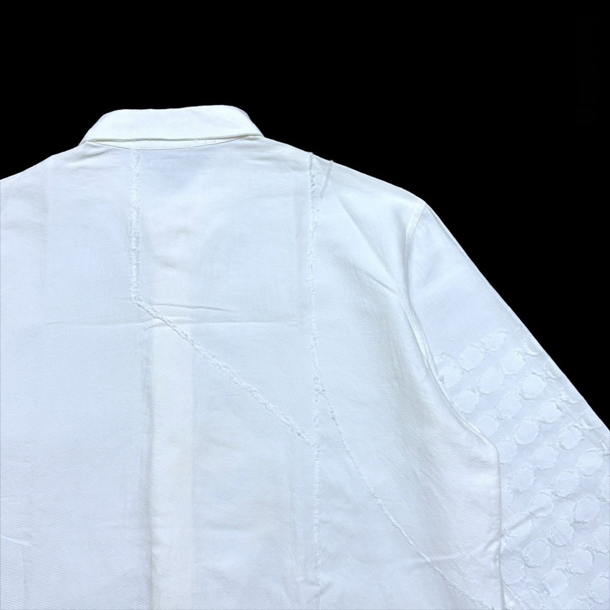 Issey Miyake S/S 2004 Circular Puckered Texture L/S Shirt Size US M / EU 48-50 / 2 - 5 Thumbnail