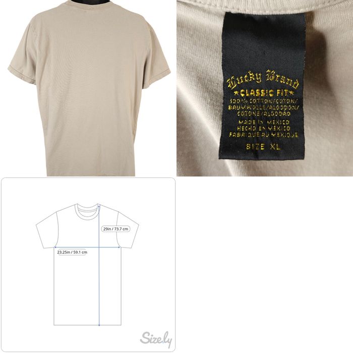 Vintage Lucky Brand Amsterdam T Shirt Mens Size XL Y2K Travel Streetwear -   Canada