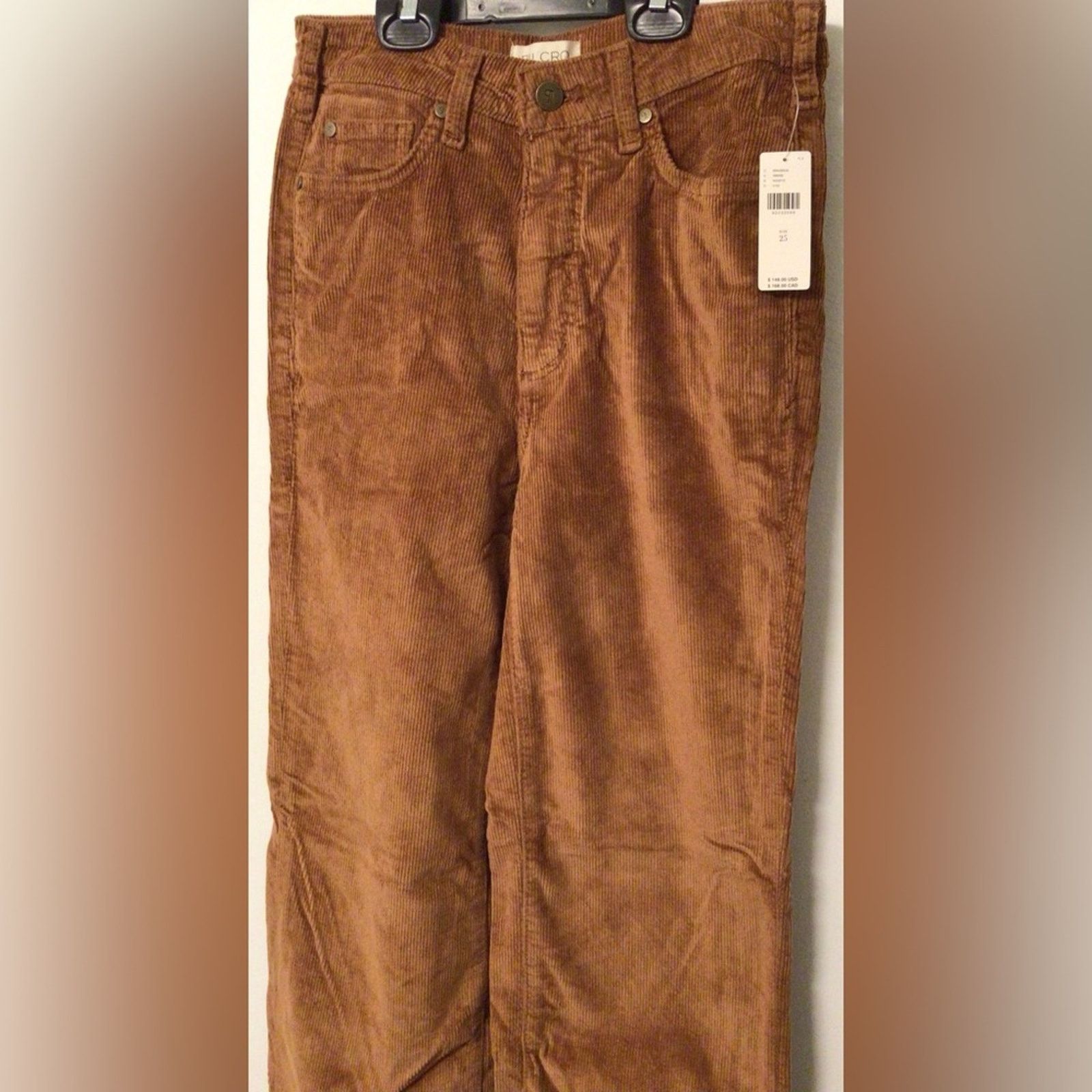 Anthropologie NWT-Anthropologie The Scotty Cuffed corduroy jeans sz 25 Size 25" / US 0 / IT 36 - 3 Thumbnail