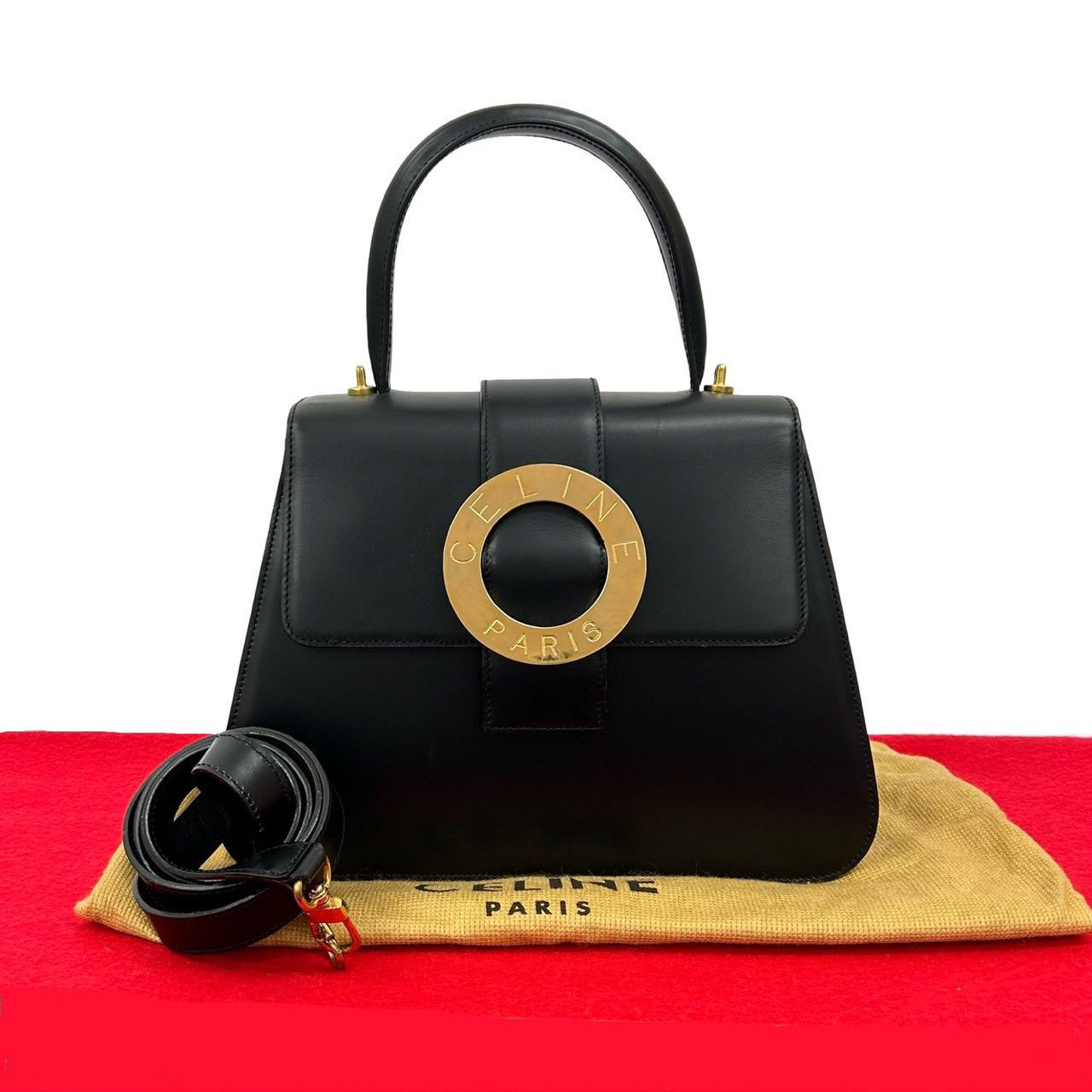 Celine Celine Celine Calf Leather 2way Bag Leather Shoulder Bag DUTY FREE for USA Size ONE SIZE - 1 Thumbnail