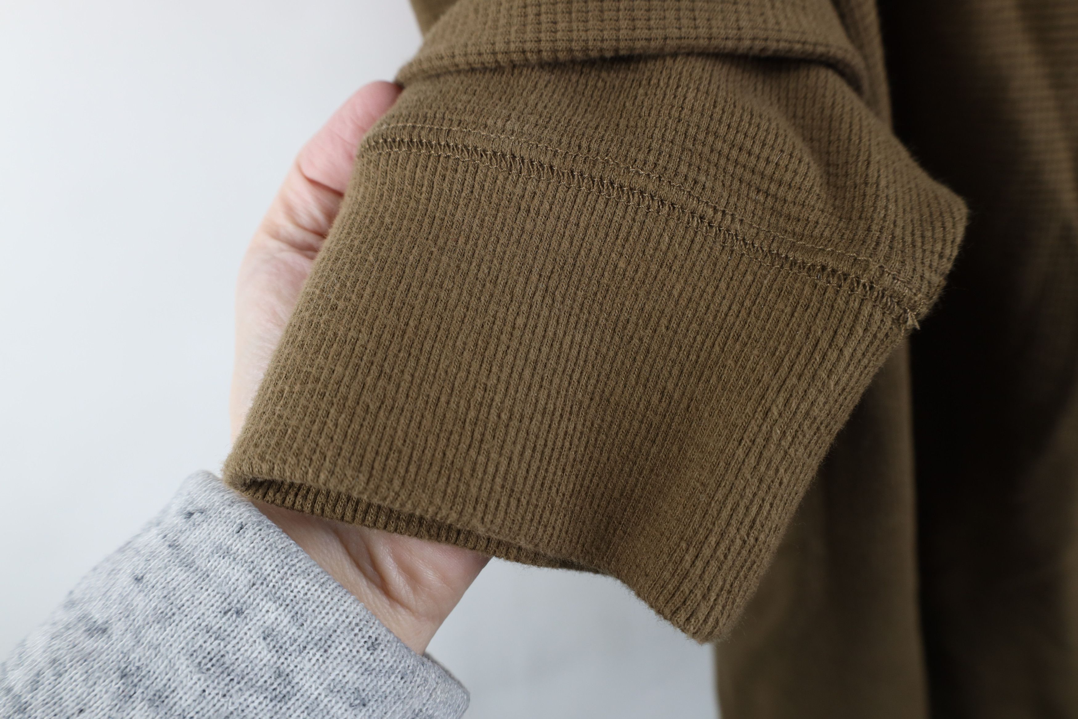 Eddie Bauer × Vintage Vintage Eddie Bauer Thermal Waffle Knit Henley T-Shirt Breen Size US XL / EU 56 / 4 - 7 Thumbnail