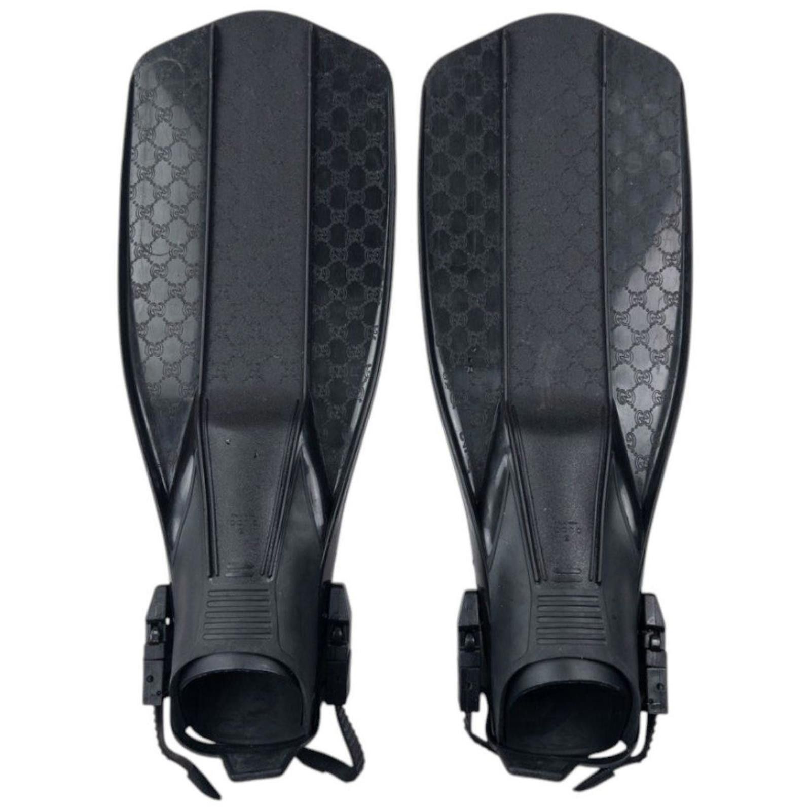 Vintage Gucci Monogram Swim Fin Flippers Size M-L