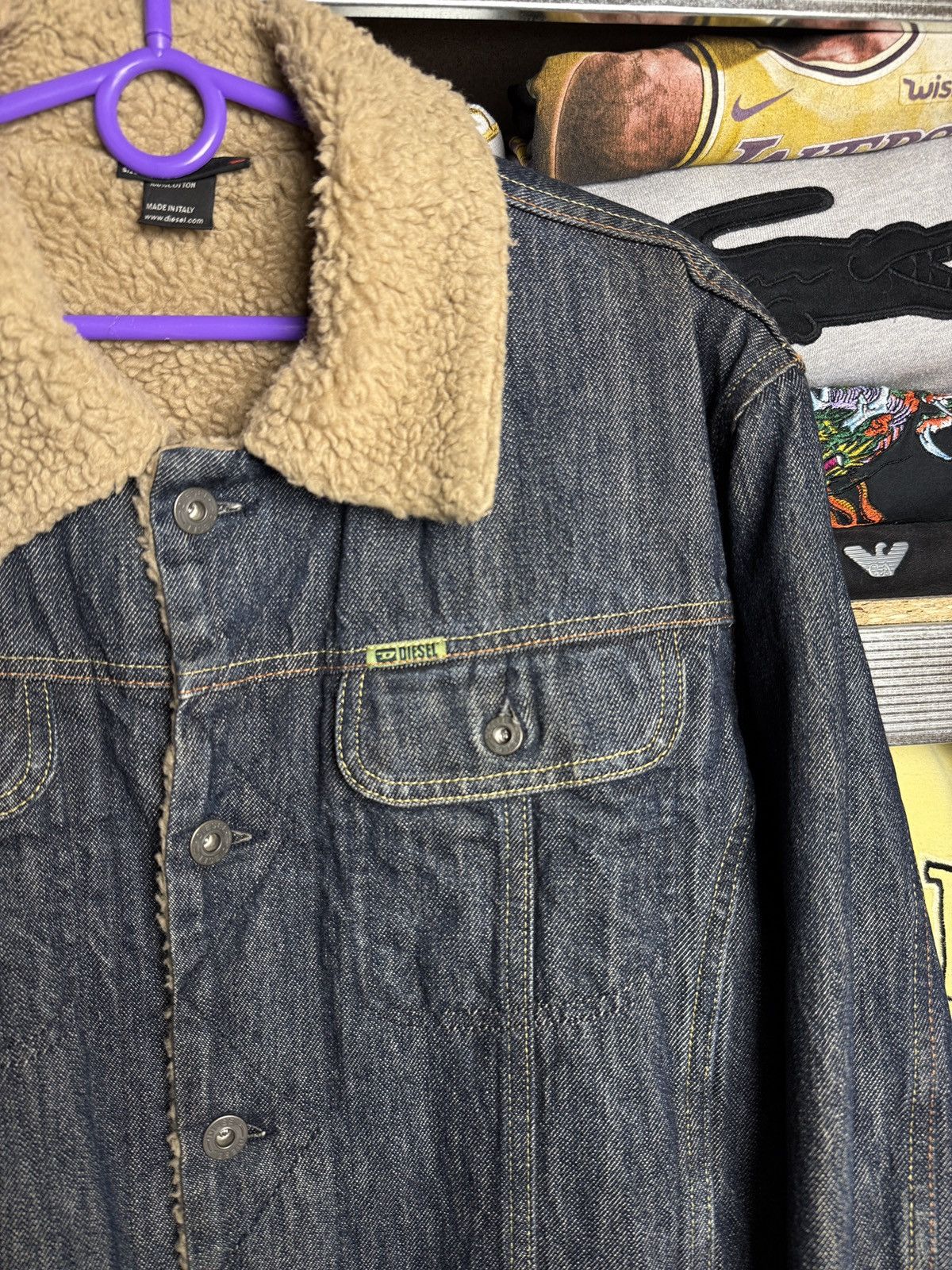 Diesel Diesel Denim Sherpa Jacket Jeans Avant-Garde Japan Size US L / EU 52-54 / 3 - 4 Thumbnail