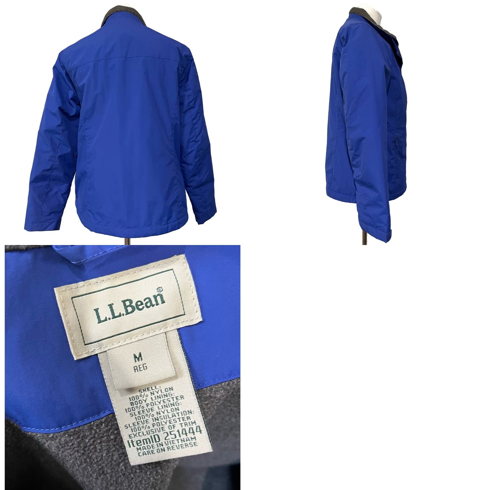 Vintage L.L. Bean Women's Coat Parka Insulated Thinsulate Fleece Lined Blue Sz M Jacket Size M / US 6-8 / IT 42-44 - 8 Thumbnail