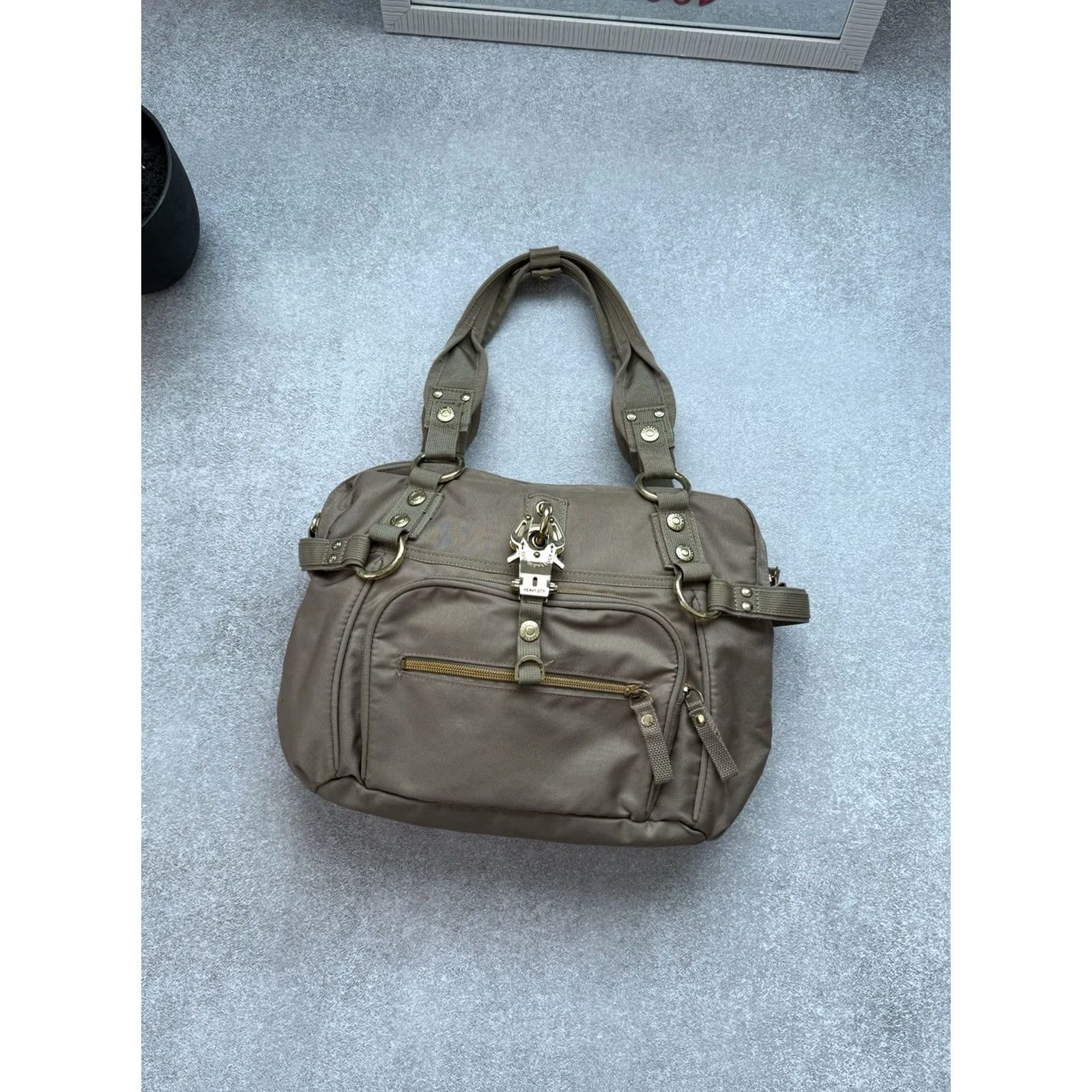 George Gina & Lucy George Gina & Lucy Cheekicheeks Golden Nylon Shoulder Bag Y2K GGL Archive Women Size ONE SIZE - 4 Thumbnail