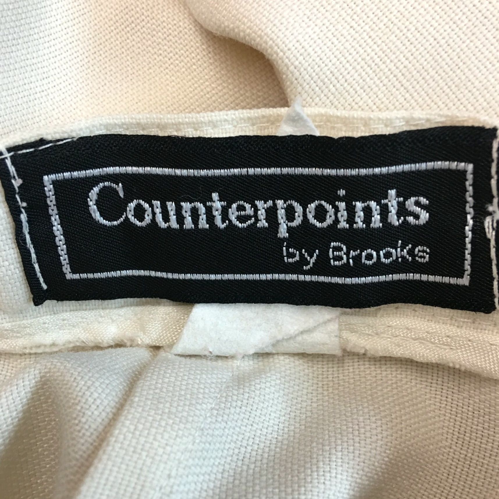 Brooks VINTAGE Brooks High Rise White Pleated Casual Pants Size 8P Womens 90s Size 26" / US 2 / IT 38 - 6 Thumbnail