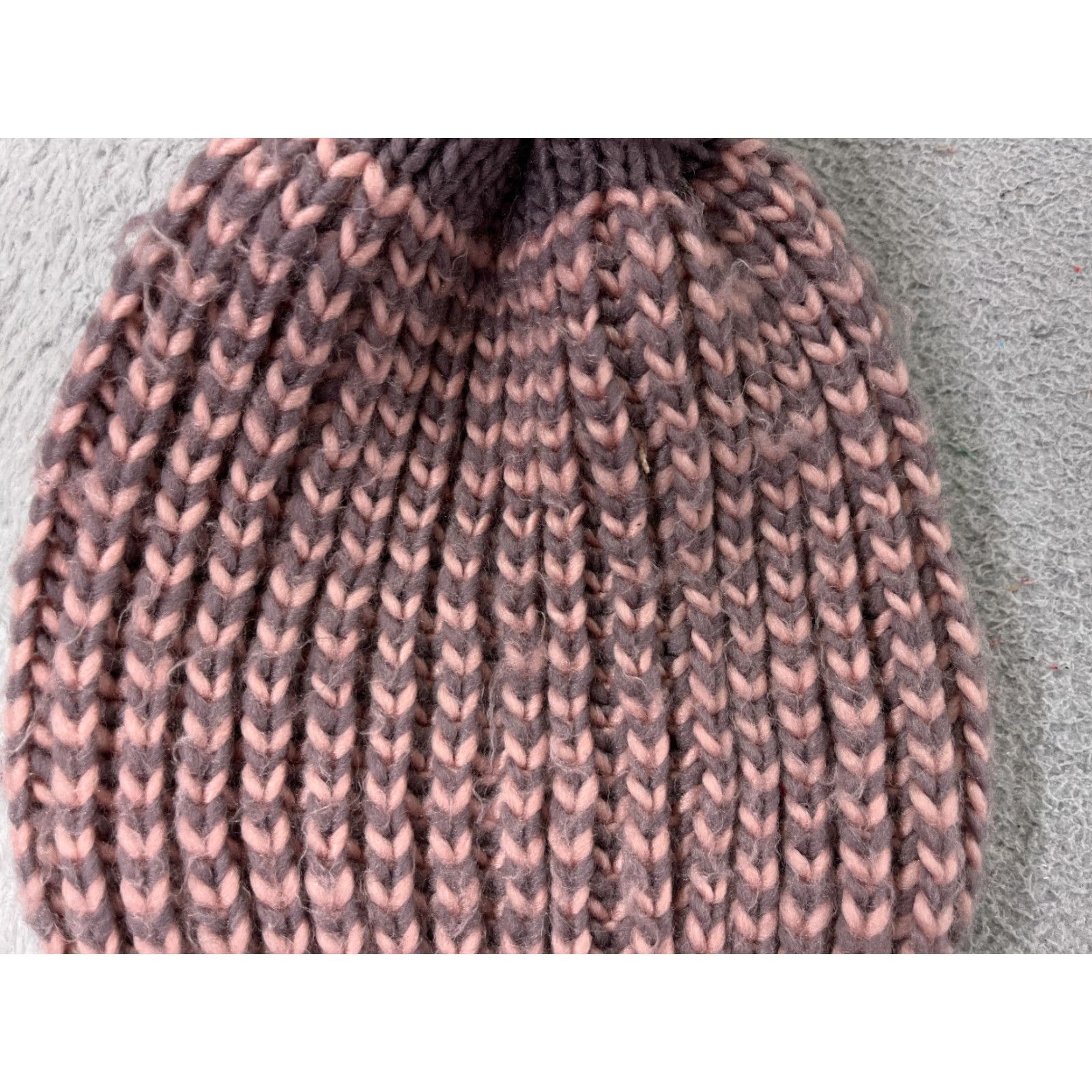 Vintage Vessie Goldsmith Beanie Womens One Size Purple Pink 100% Polyester Ski Pom Hat Size ONE SIZE - 2 Thumbnail
