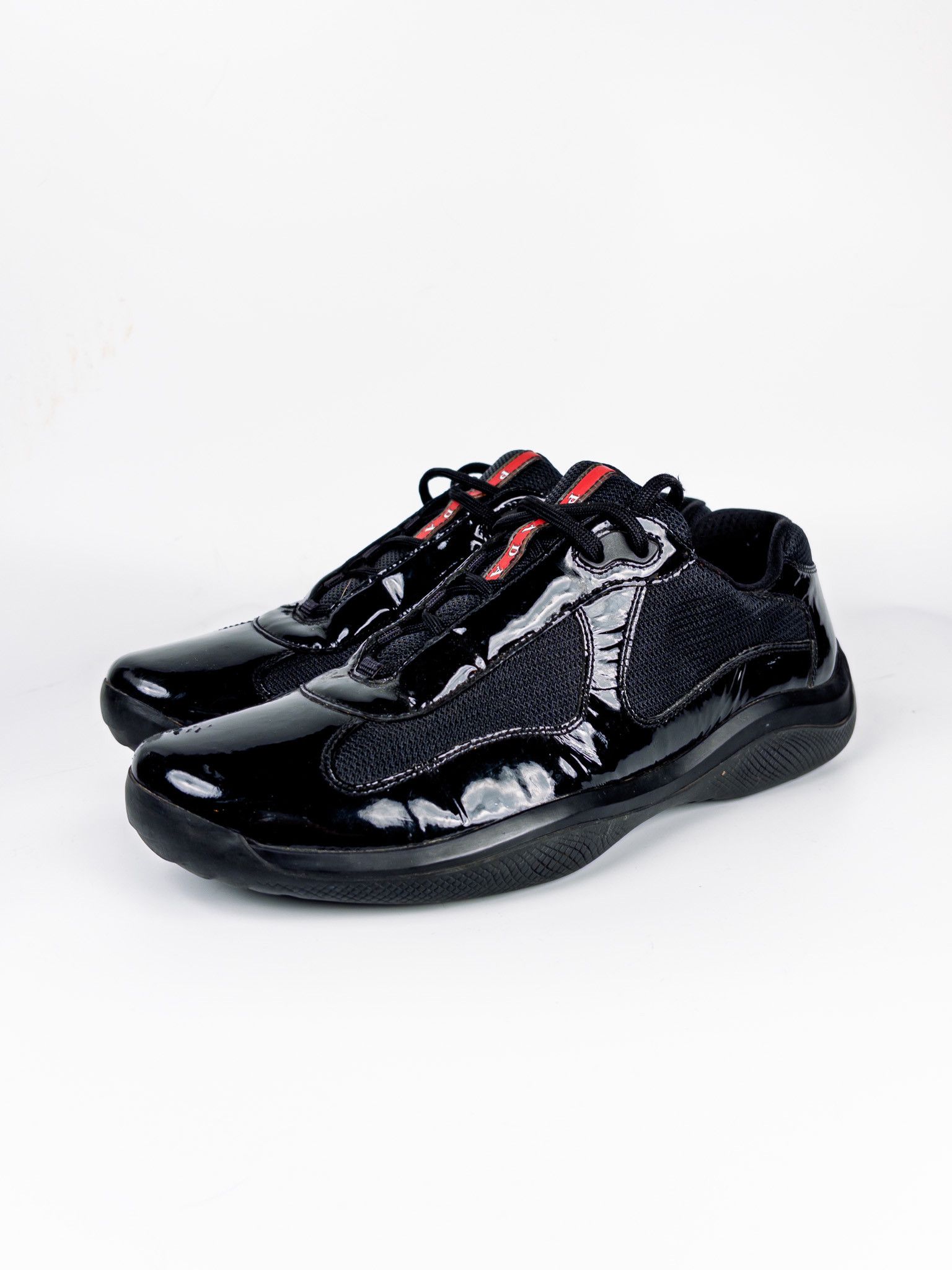 Prada America's Cup Patent Leather Sneaker