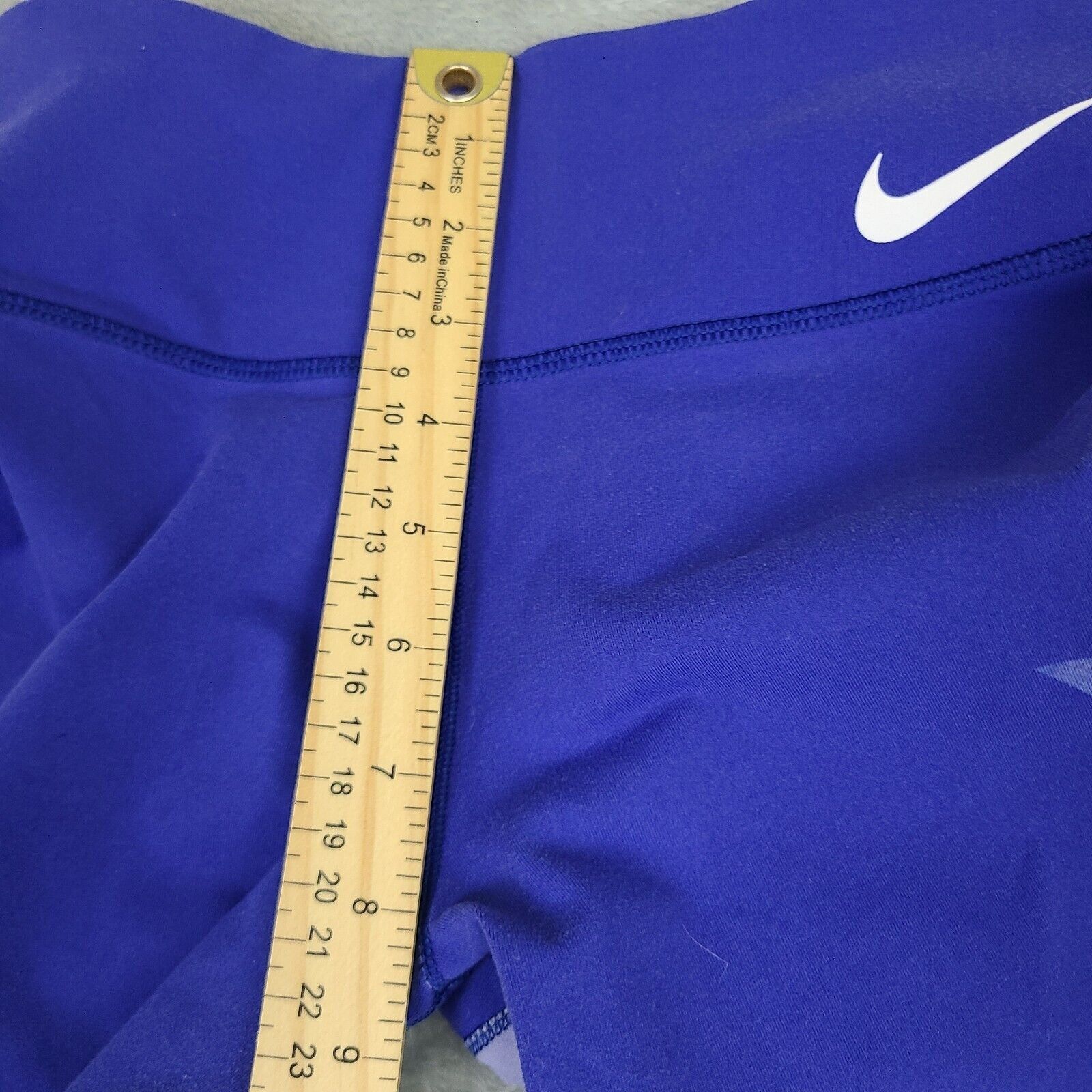 Nike Nike Activewear Leggings Women S Small Blue Geometric Capri Size 28" / US 6 / IT 42 - 10 Thumbnail